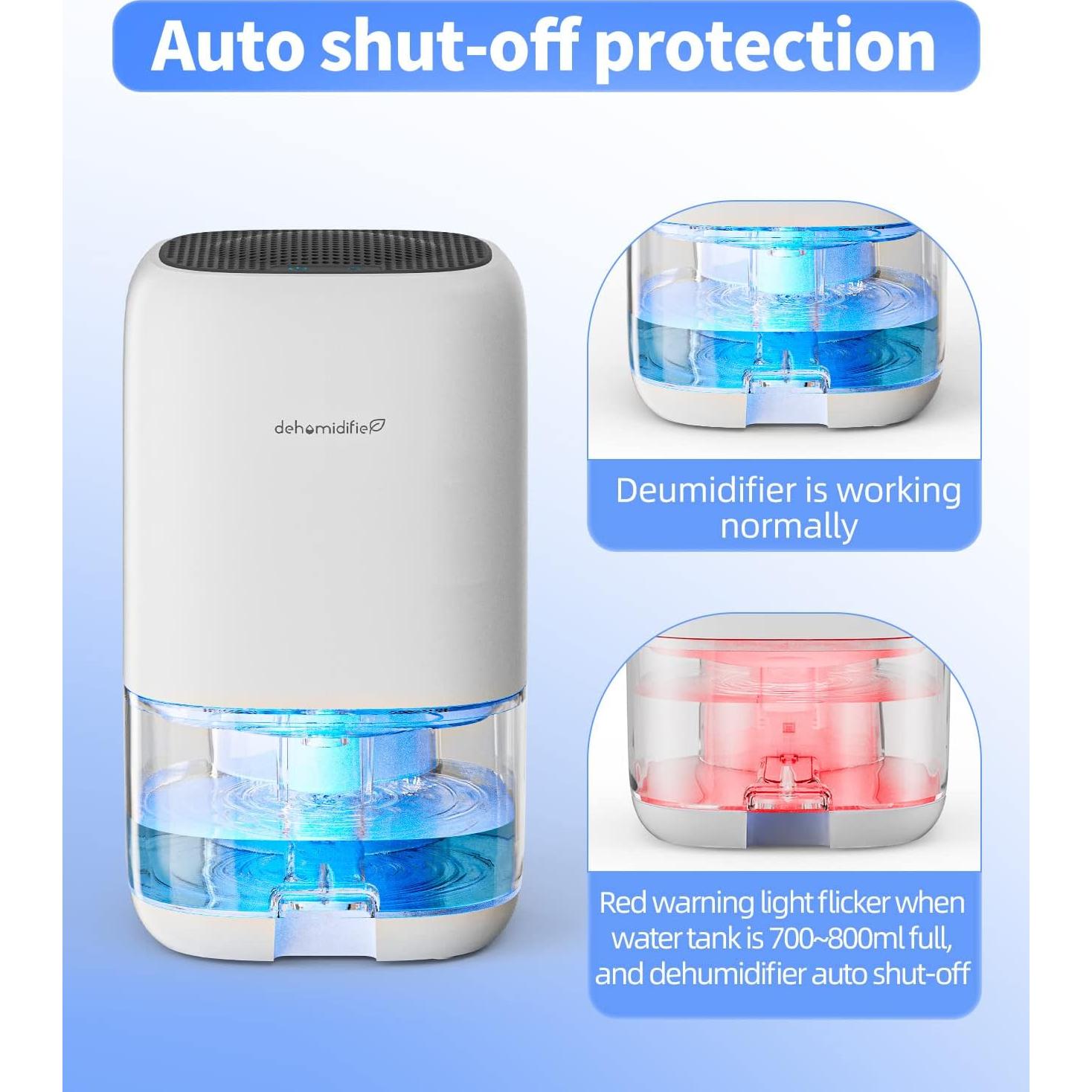 Deshumidificador TABYIK 1000ml Silencioso para Habitaciones