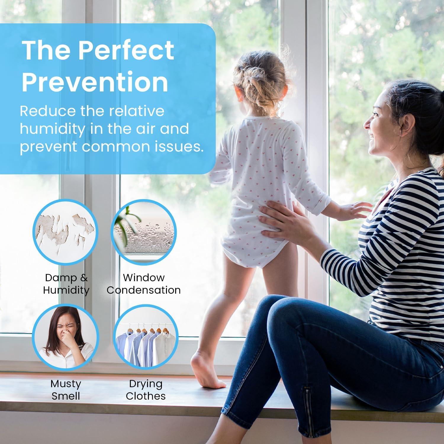 Deshumidificador Mini Pro Breeze 473 ml para Hogar 19.9 m²