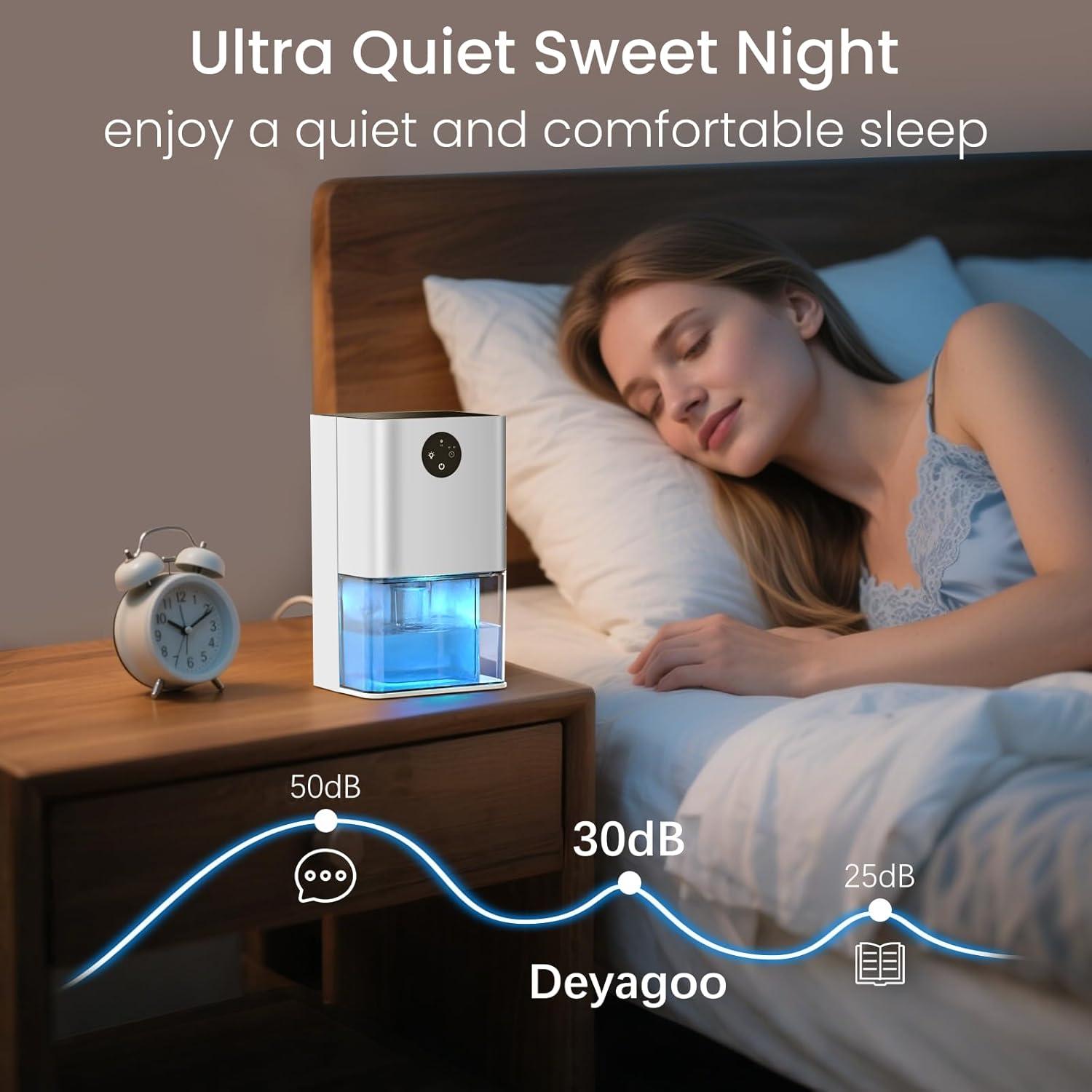 Deshumidificador Deyagoo DY501 1.5L Silencioso Automático