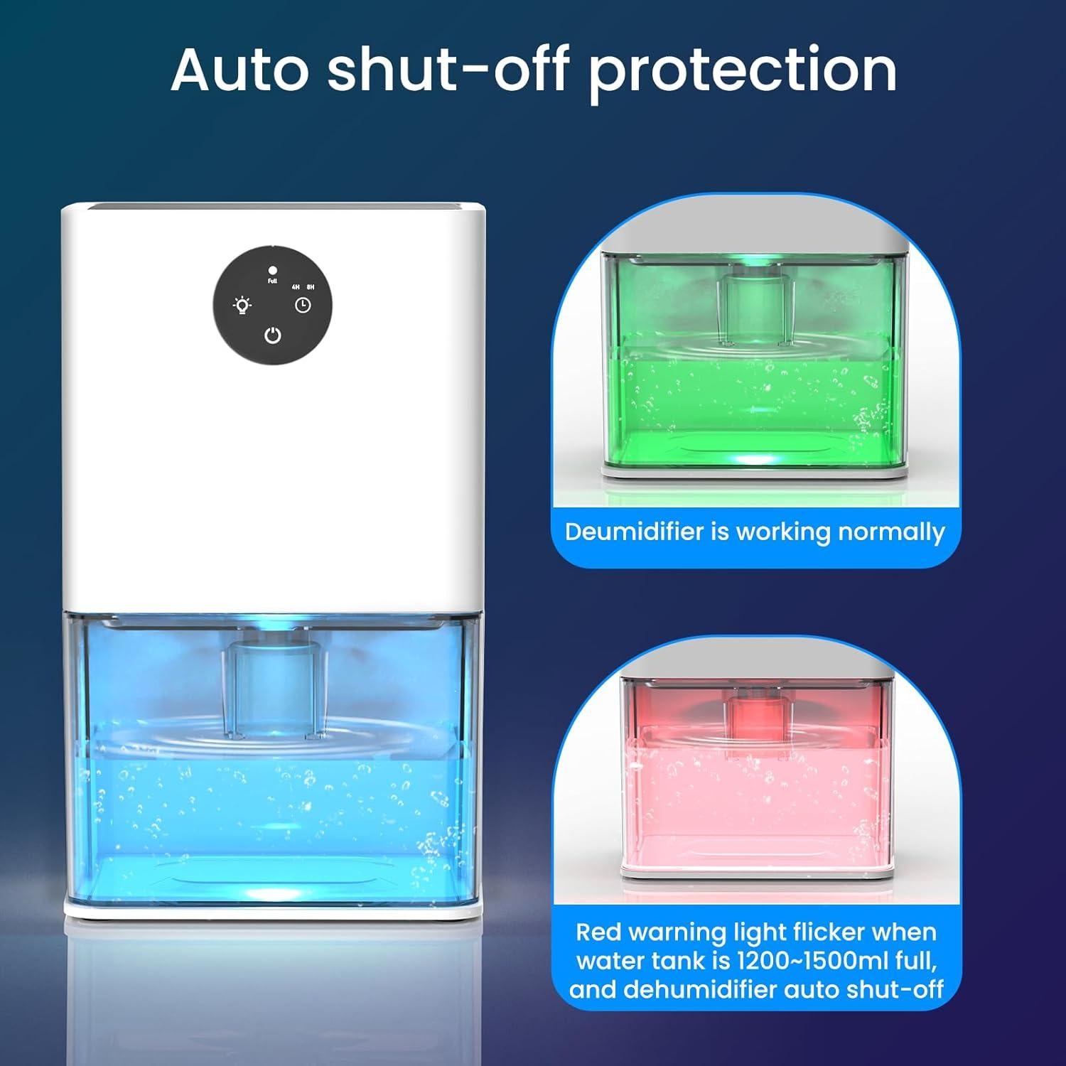 Deshumidificador Deyagoo DY501 1.5L Silencioso Automático