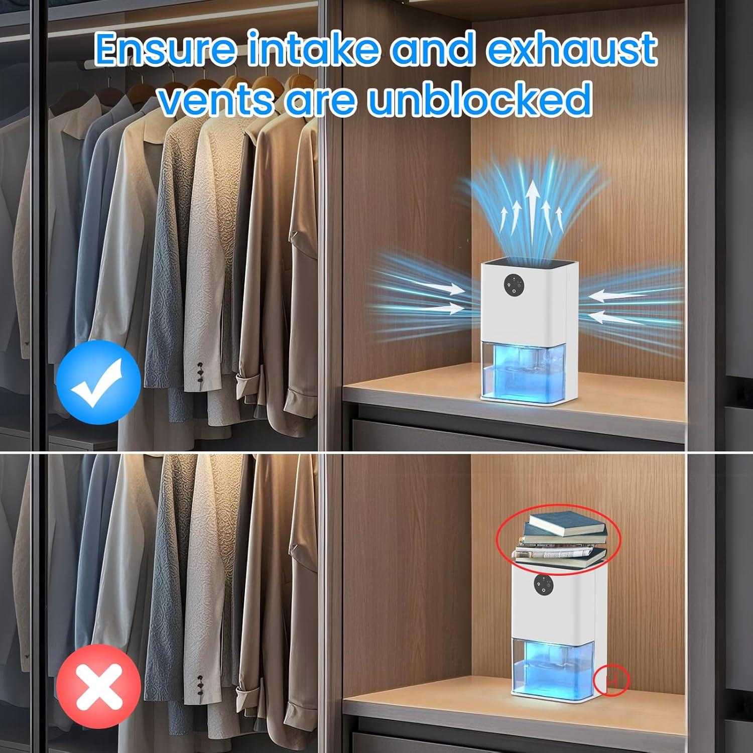 Deshumidificador Deyagoo DY501 1.5L Silencioso Automático