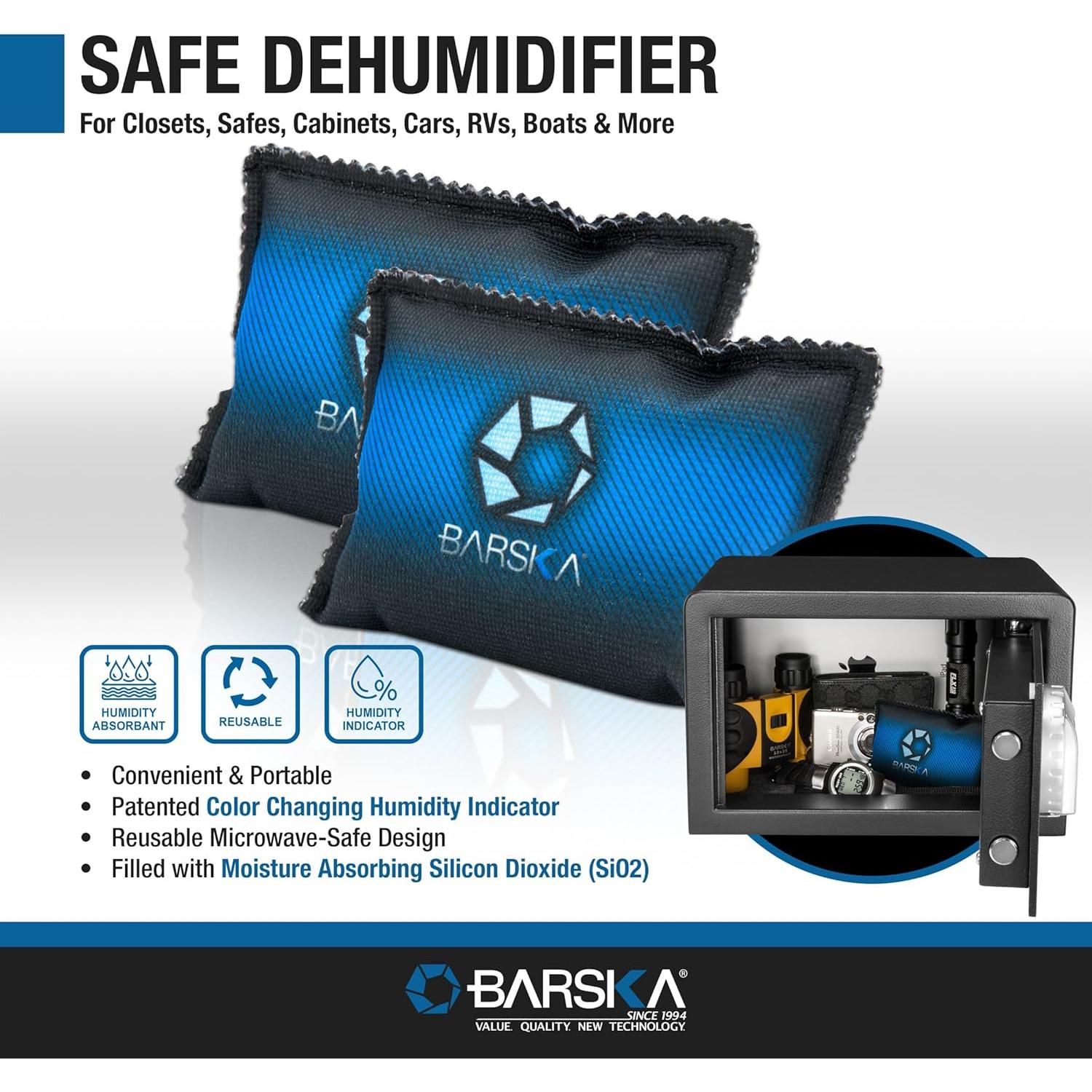 Deshumidificador Barska Azul - Absorbente de Humedad Portátil