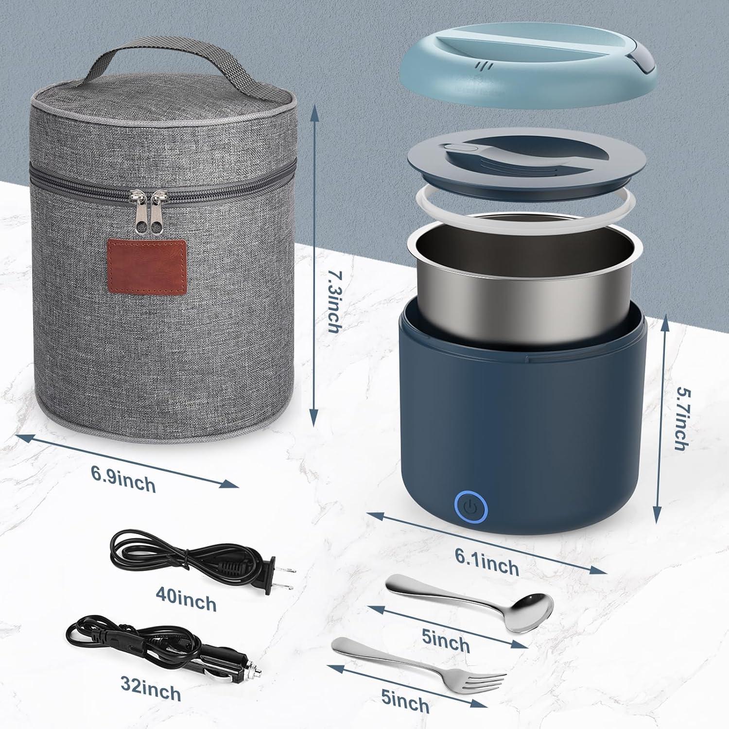 Caja Térmica Eléctrica WisaKey 1.2L 100W a Prueba de Fugas