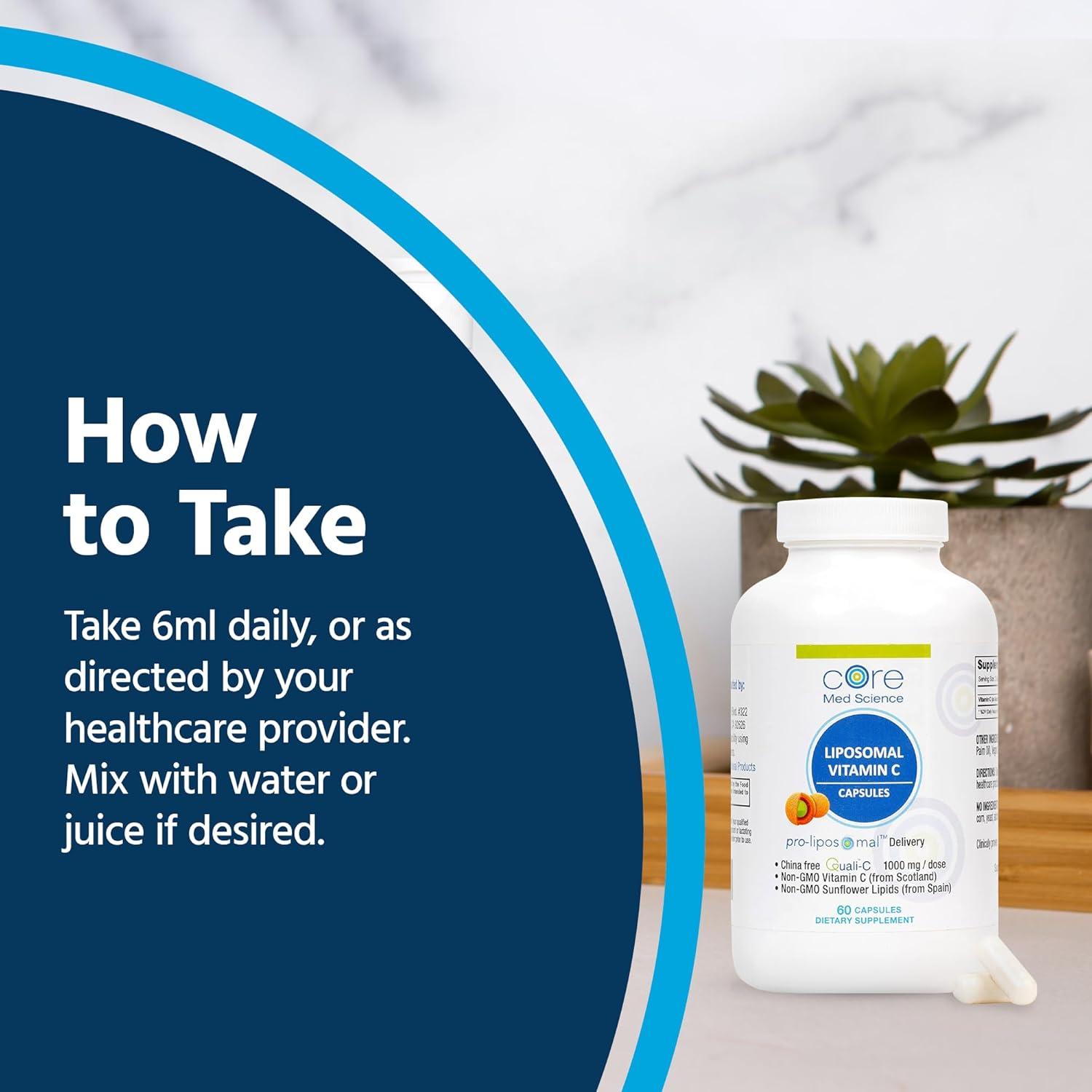 Vitamina C Liposomal 1000mg Core Med Science 60 Cápsulas