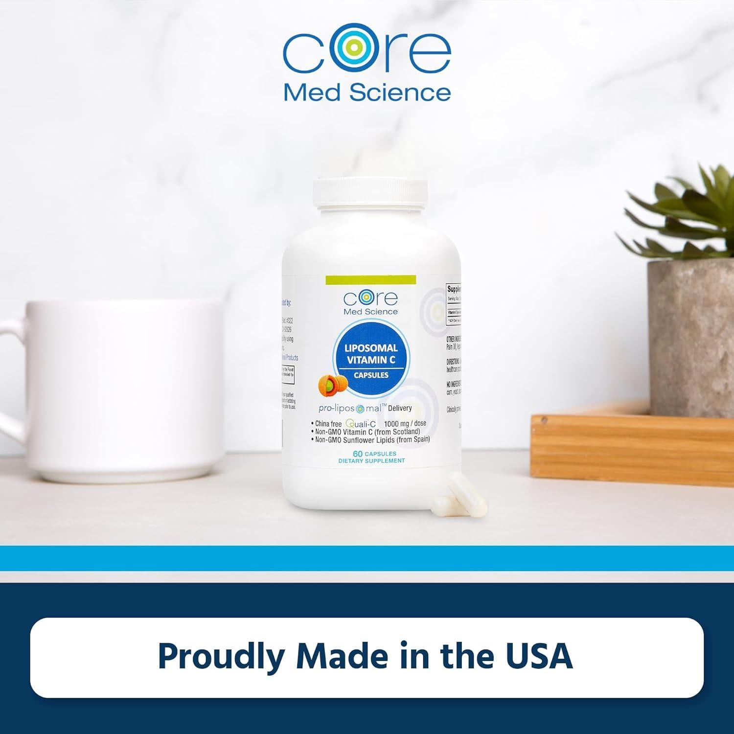Vitamina C Liposomal 1000mg Core Med Science 60 Cápsulas