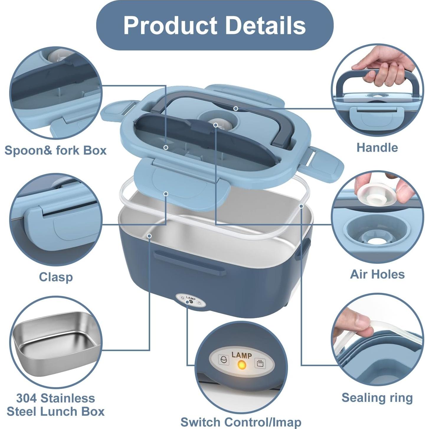 Calentador de Comida Eléctrico Herrfilk 1.5L 12V/24V/110V