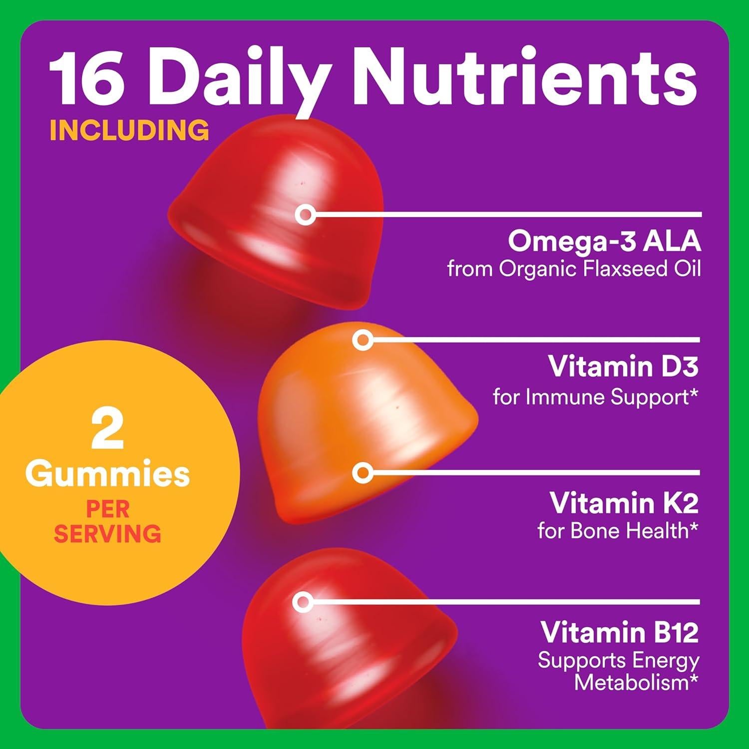 Gomitas Multivitamínicas Orgánicas SmartyPants 60 Unidades