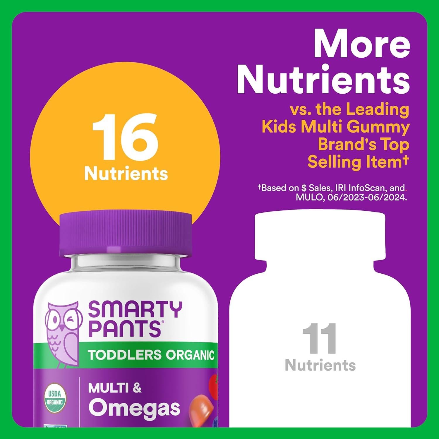 Gomitas Multivitamínicas Orgánicas SmartyPants 60 Unidades