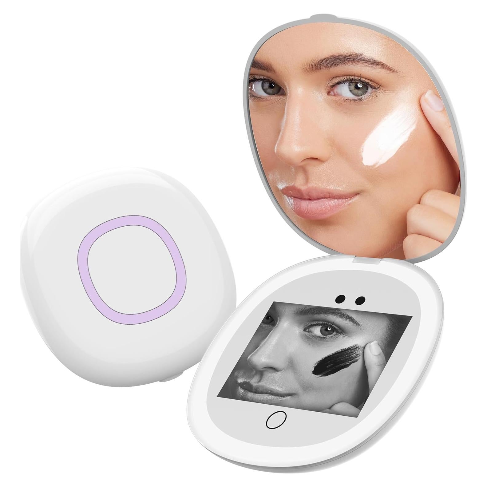 Espejo UV HAMMSOM 3X con Luz LED y Cámara para Protección Solar