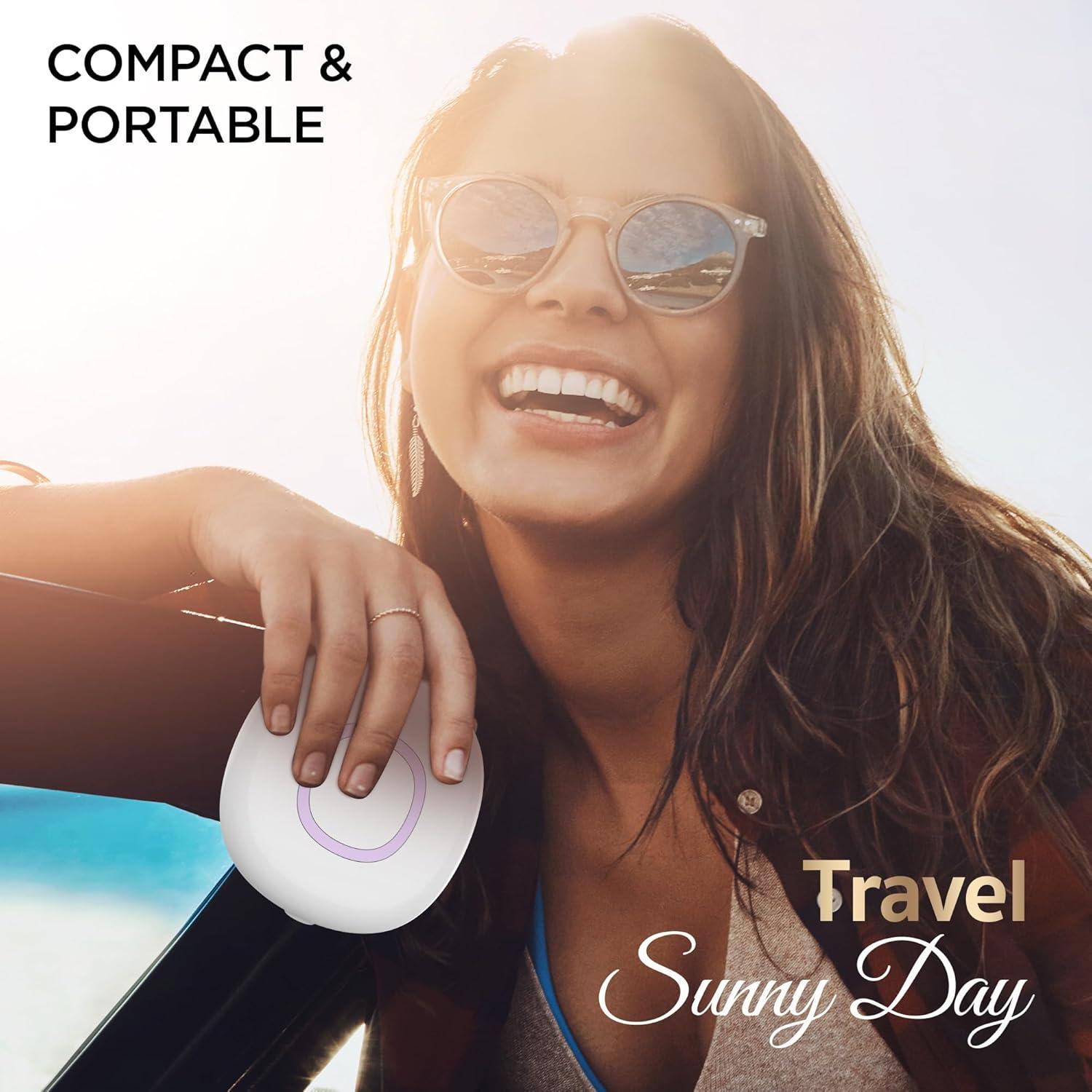 Espejo UV HAMMSOM 3X con Luz LED y Cámara para Protección Solar