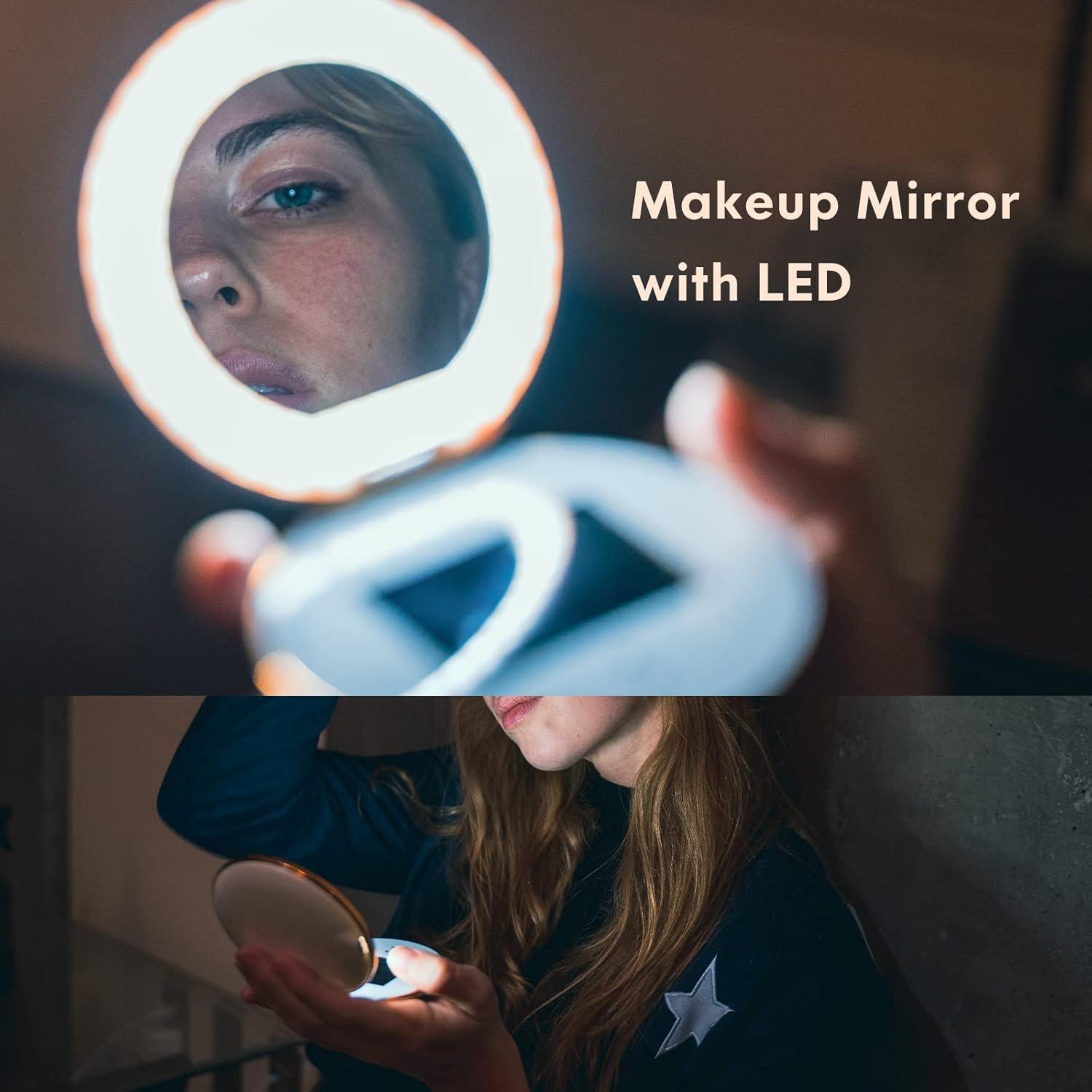 Espejo compacto UVMagic L&L SKIN con luz LED y cámara UV