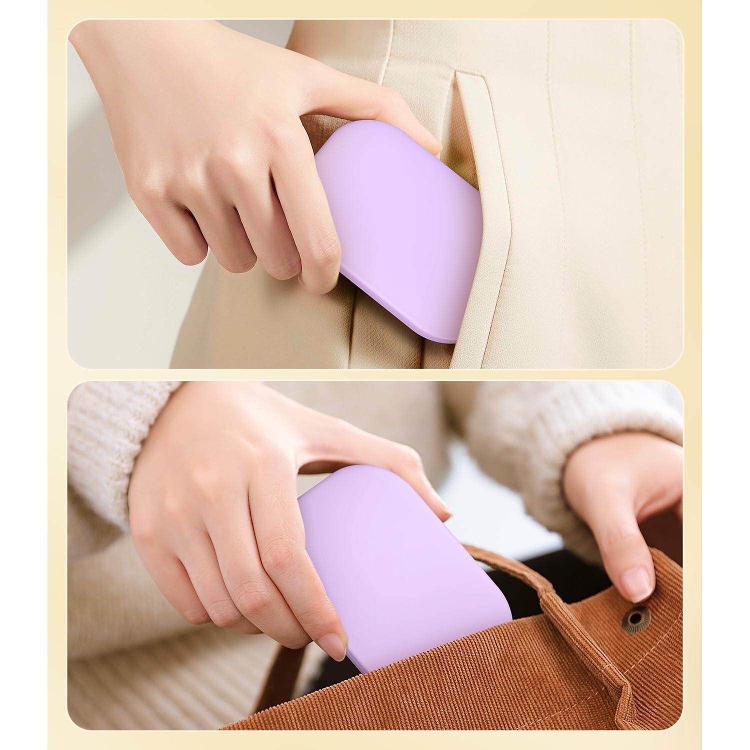 Espejo Compacto Iluminado Gospire 10.67x7.62cm 1X/3X Púrpura