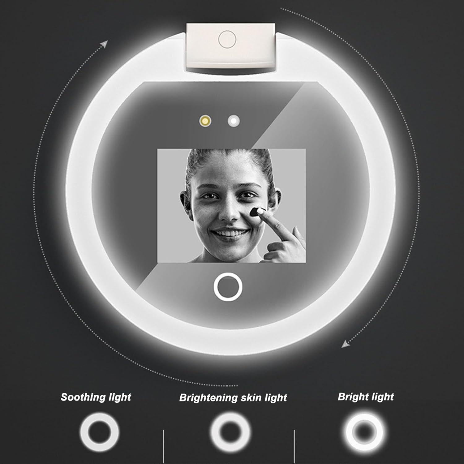 Espejo Compacto Diyeeni con Cámara UV y Luz LED 97mm