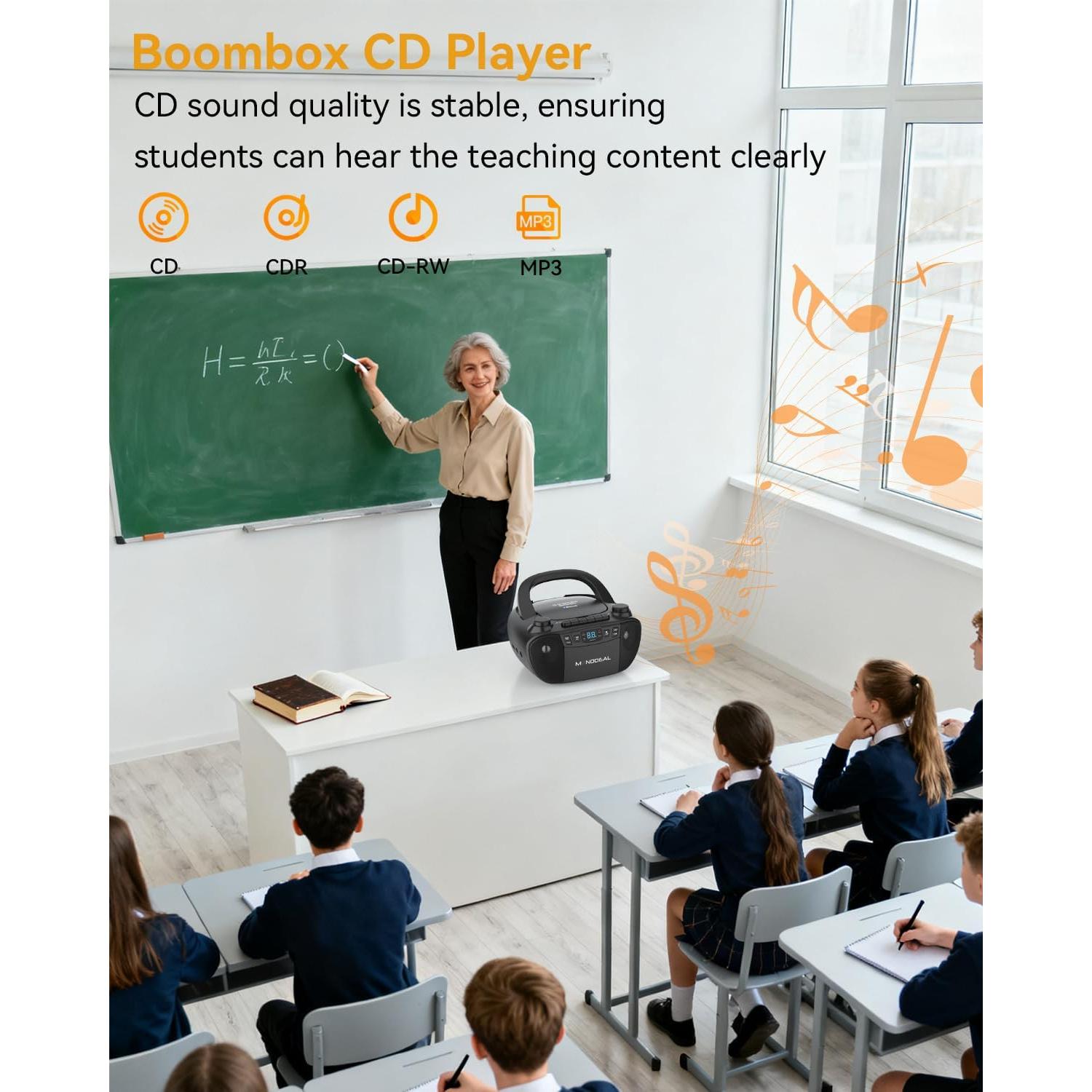 Reproductor de Cinta Cassette y CD MONODEAL CD1016 Bluetooth