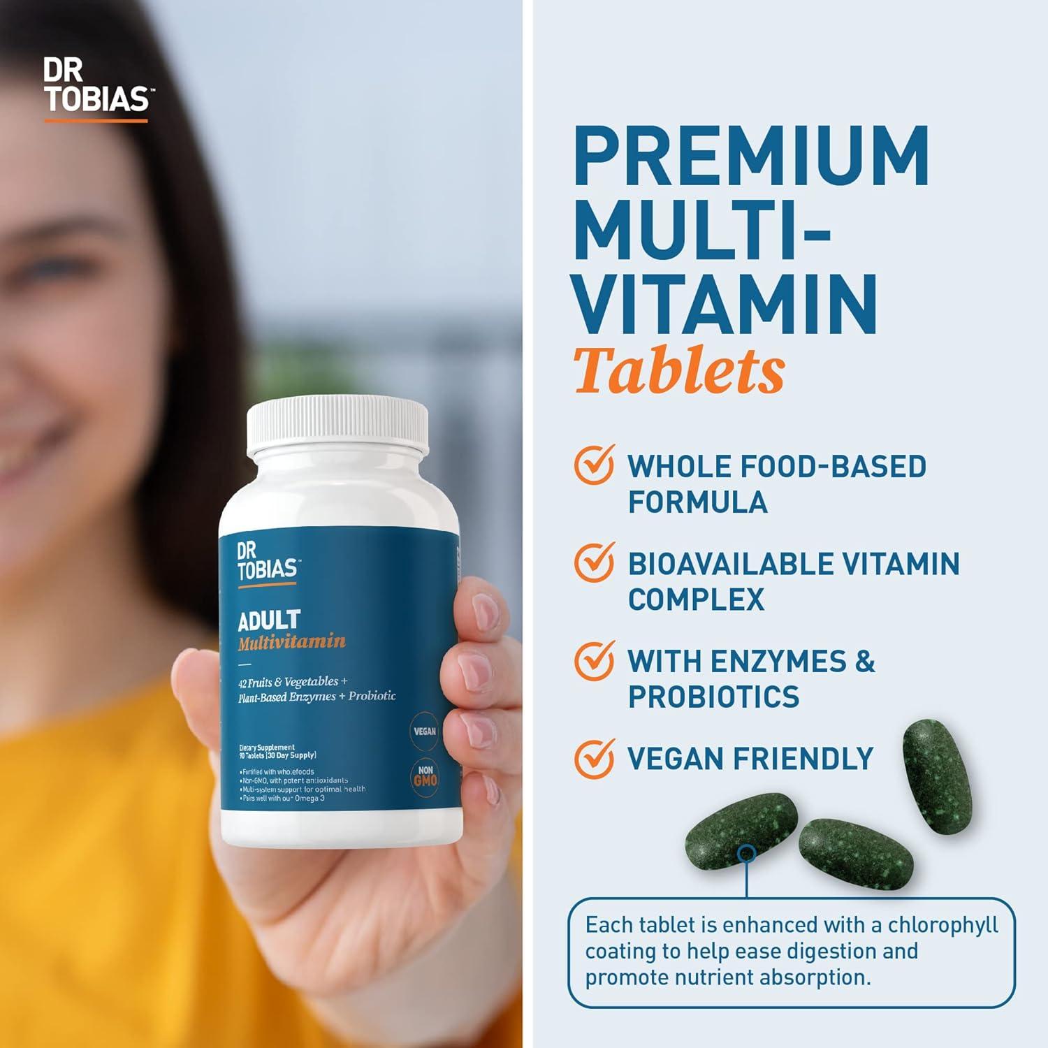 Multivitamínico Adulto Dr. Tobias 90 Tabletas Veganas