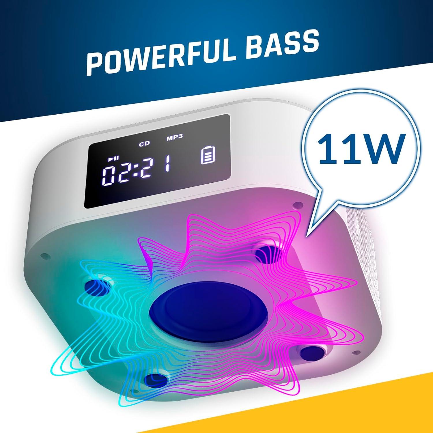 KLIM Boombox E1 - Sistema de Audio Portátil con Subwoofer y Bluetooth