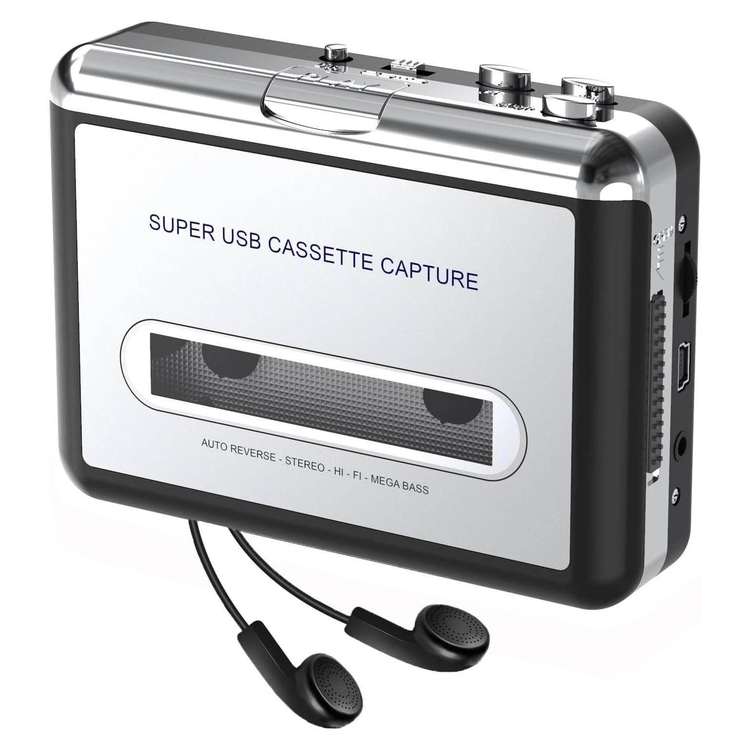 Reproductor de Casete Mersoco BR602S Plata - Convierte a MP3