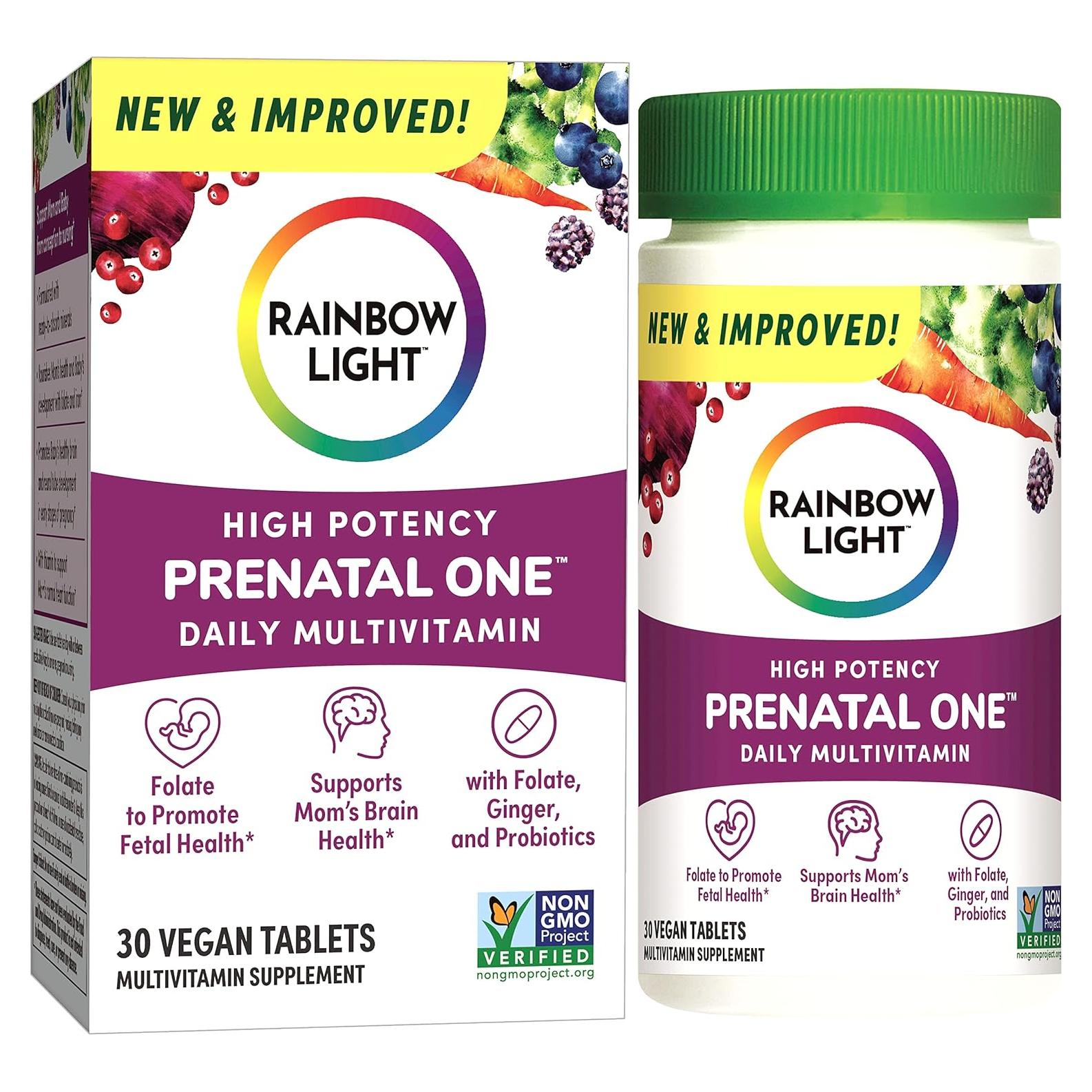Multivitamina Prenatal Luz Arcoíris Uno 30 Tabletas | Nutrición Esencial