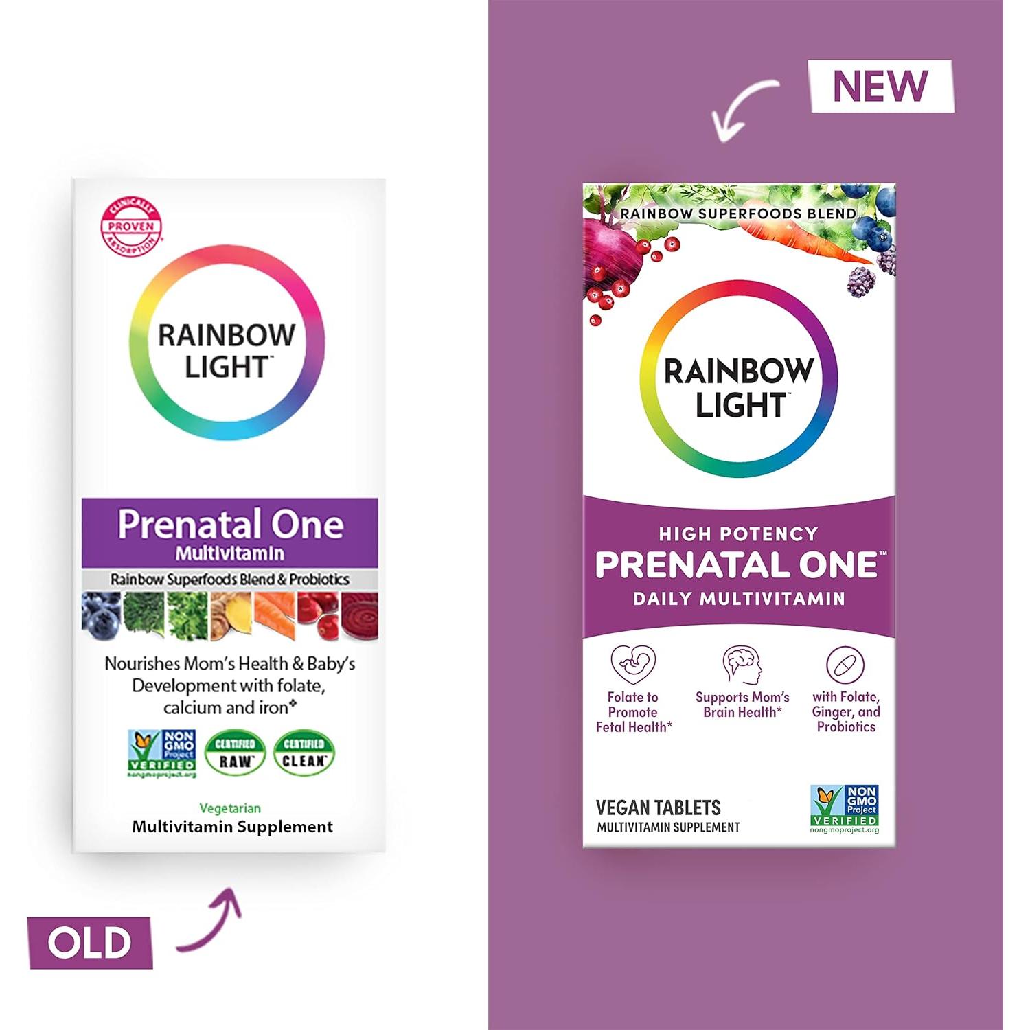 Multivitamina Prenatal Luz Arcoíris Uno 30 Tabletas | Nutrición Esencial