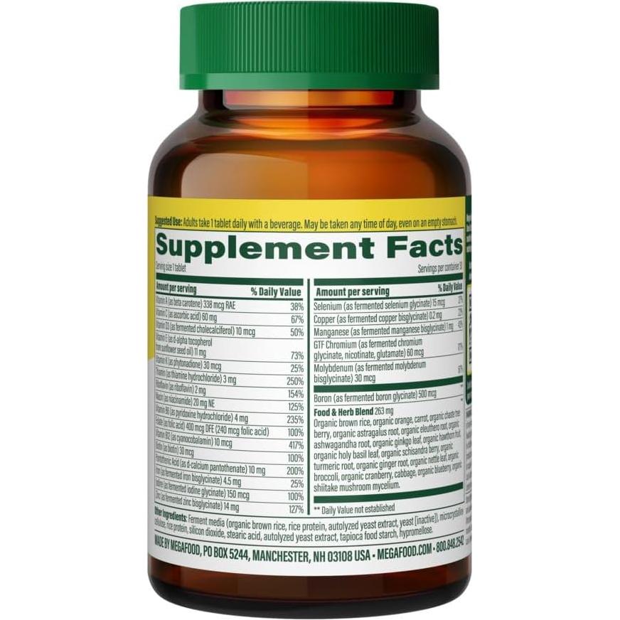 MegaFood Multivitamina Diaria Mujeres 40+ 30 Tabletas