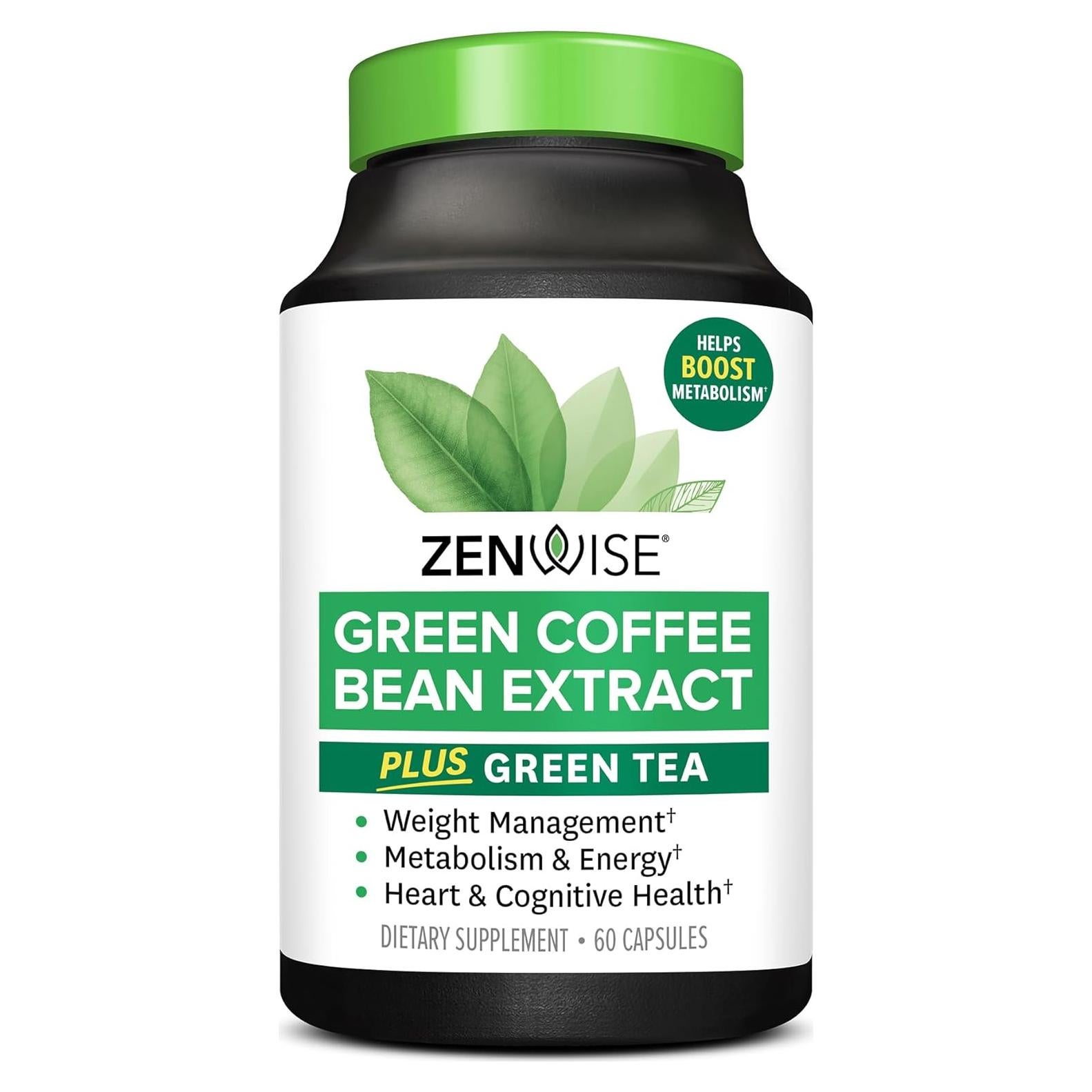 Extracto de Té Verde Zenwise Health 60 Cápsulas Veganas