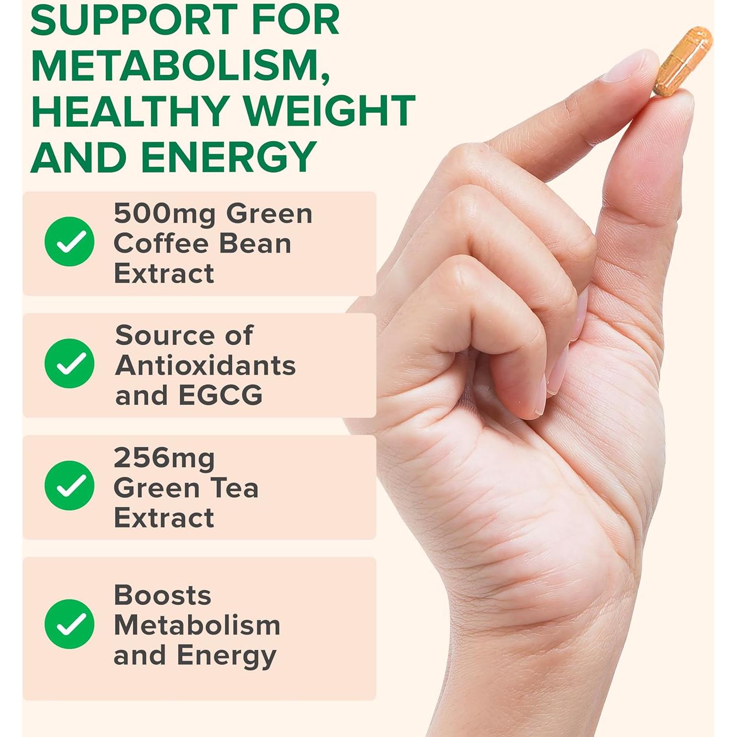 Extracto de Té Verde Zenwise Health 60 Cápsulas Veganas