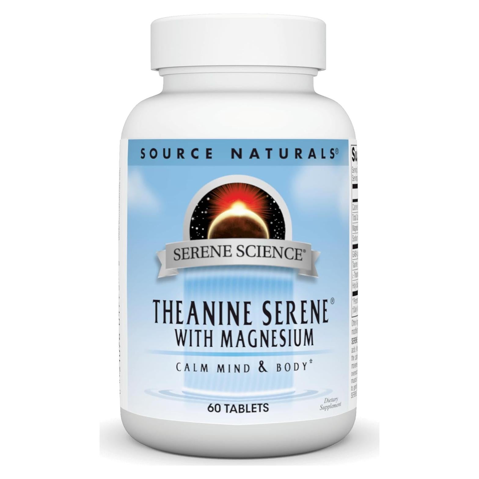 Source Naturals L-Teanina con Magnesio y GABA - 60 Tabletas