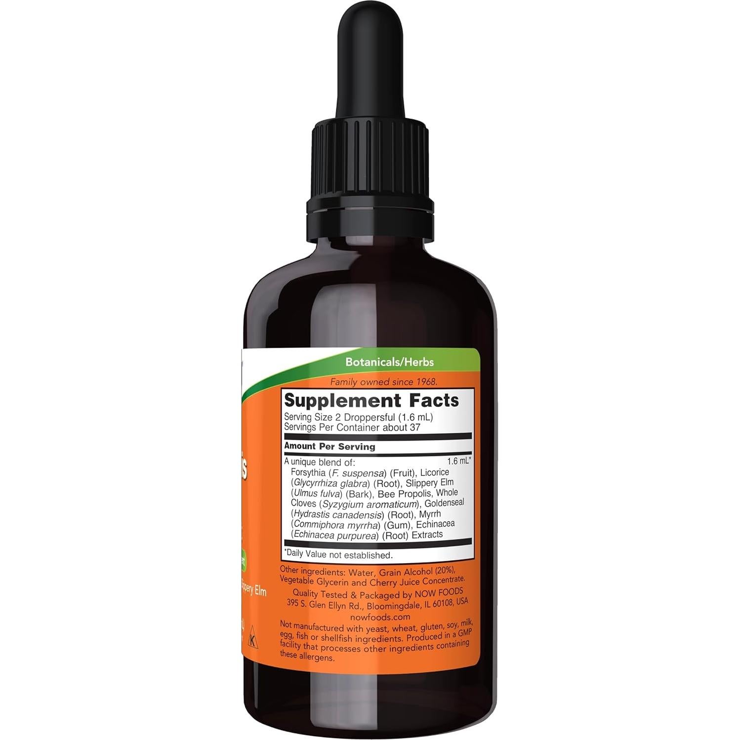 NOW Foods Extracto Líquido de Propóleos Plus 60 ml con Gotero