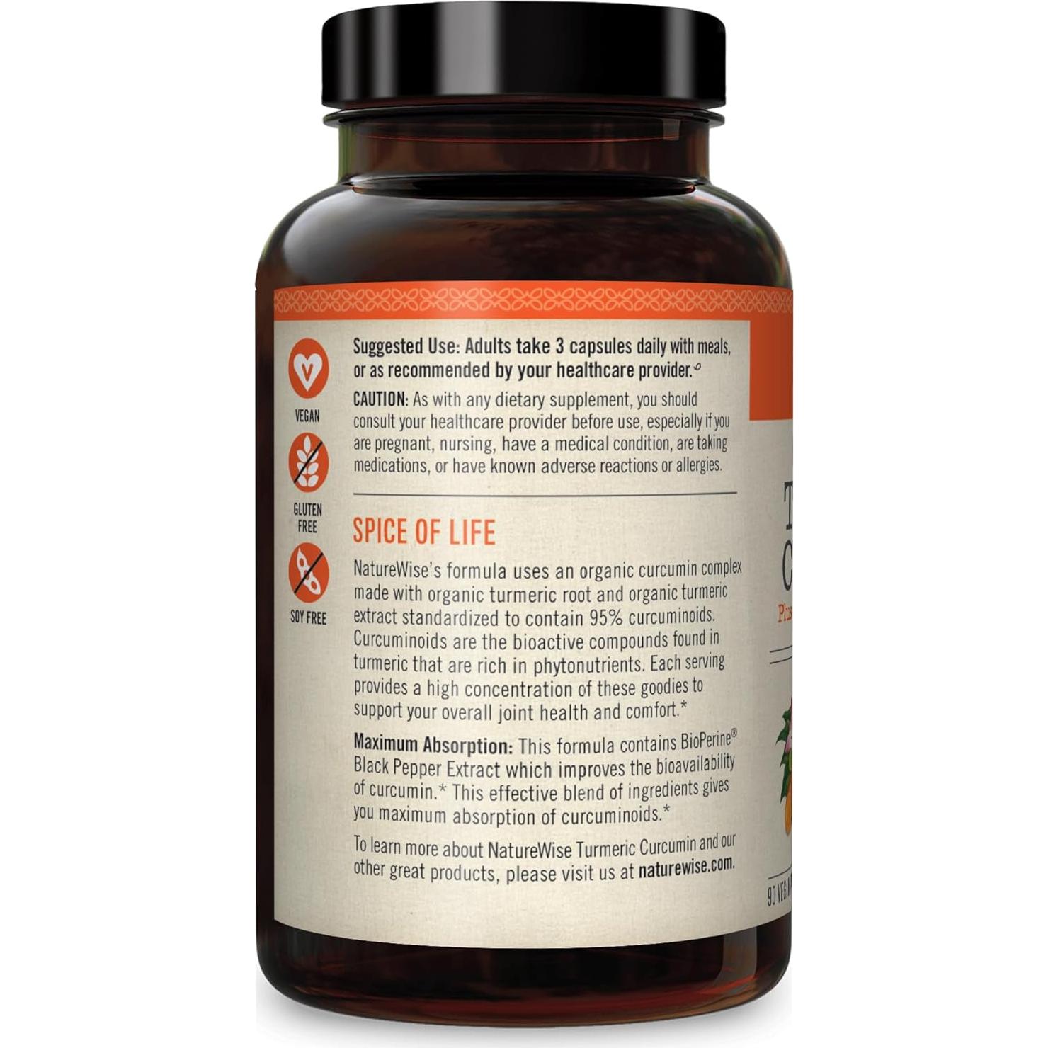 Multivitamina para Mujeres NatureWise + Cúrcuma Curcumina 2250mg