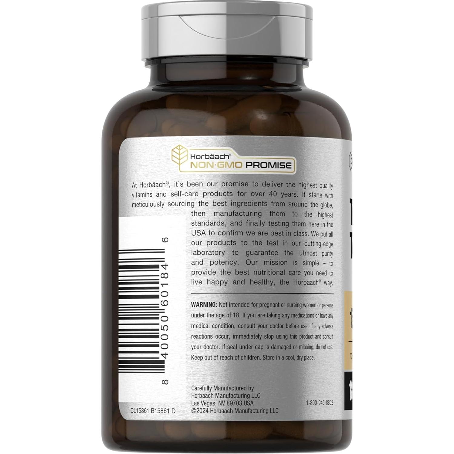 Horbäach Tribulus Terrestris 15000mg 180 Cápsulas Potencia Máxima