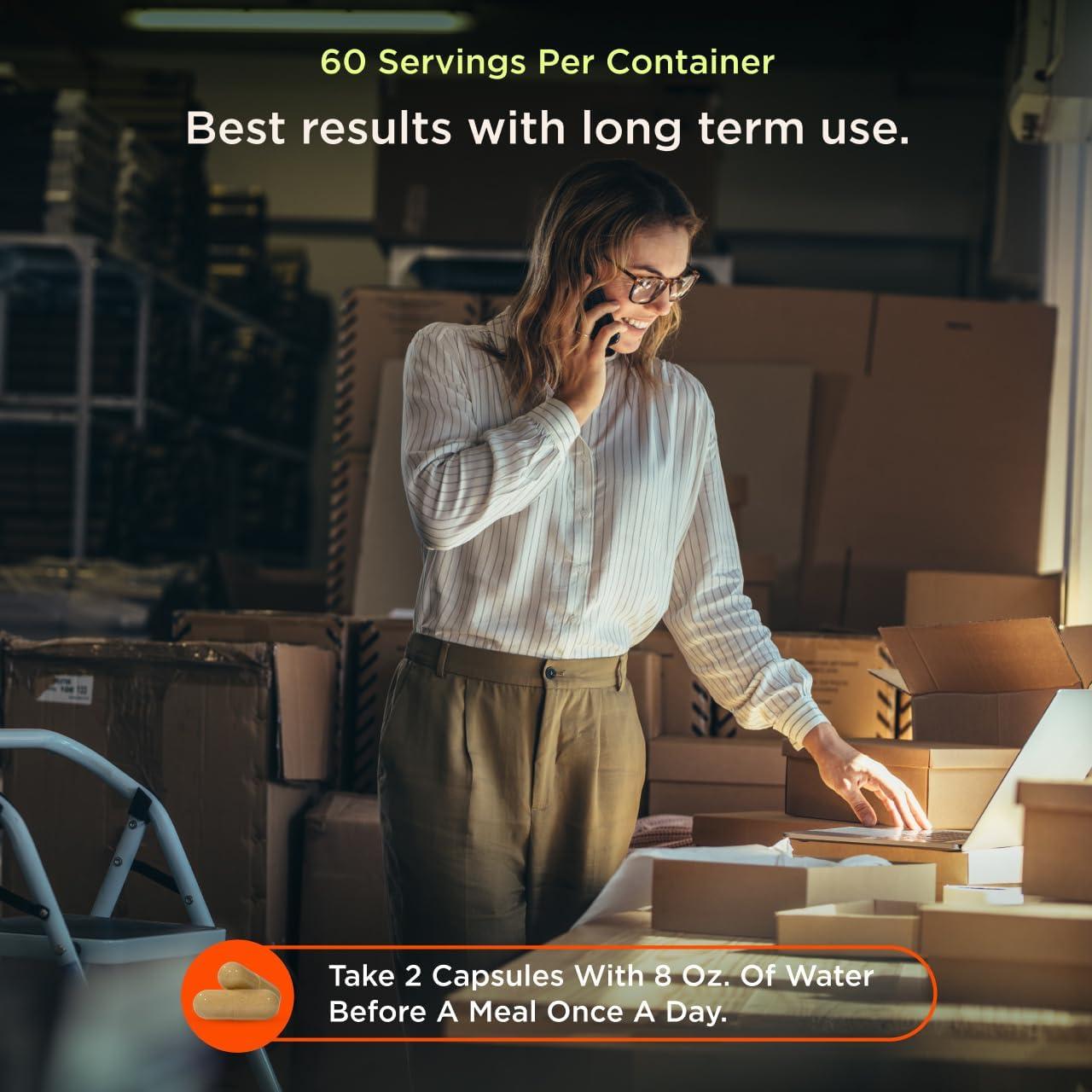 Suplemento de Manejo de León Genius Brand - 120 Cápsulas Veg.