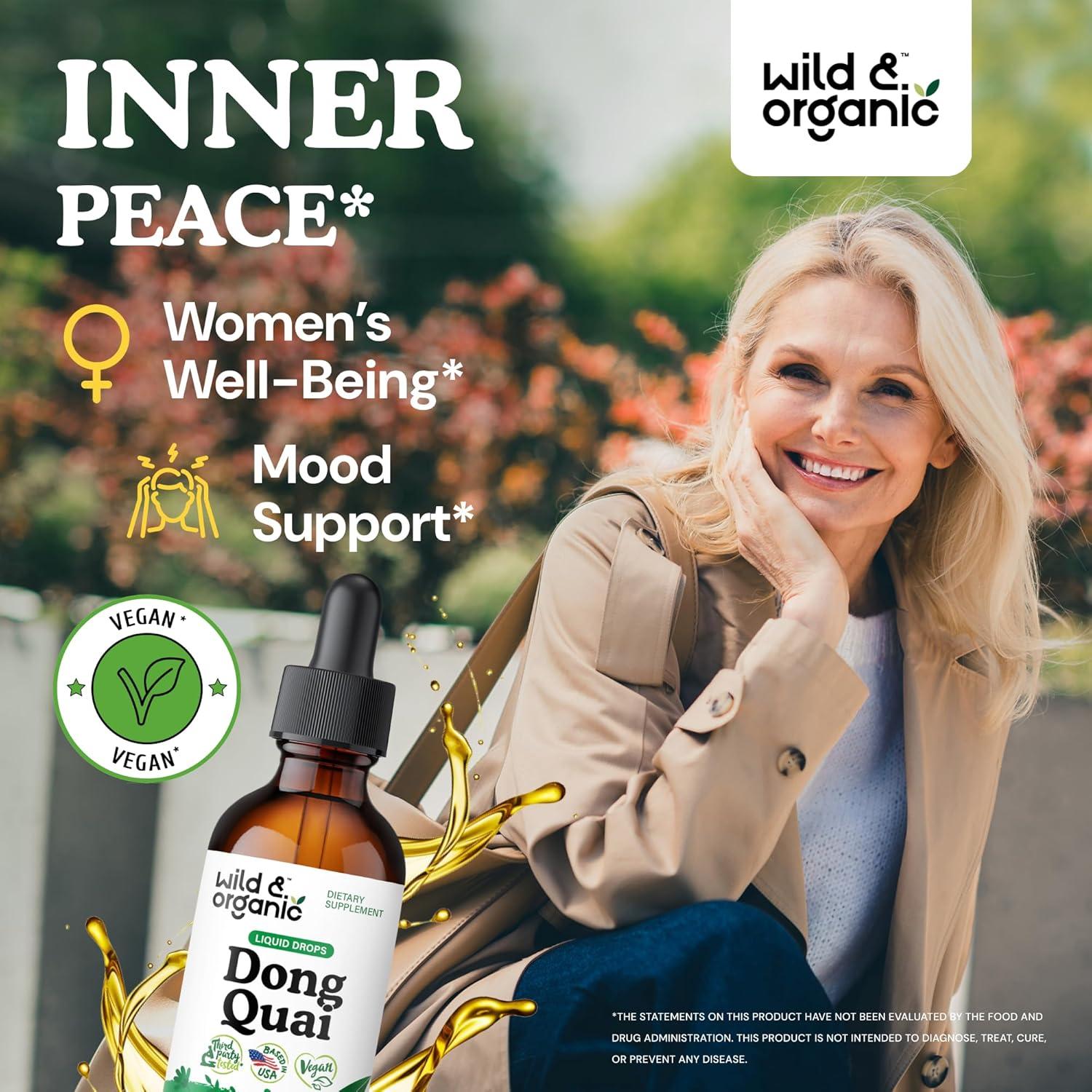 Tintura de Dong Quai Silvestre 500 mg - Suplemento Natural 59 ml