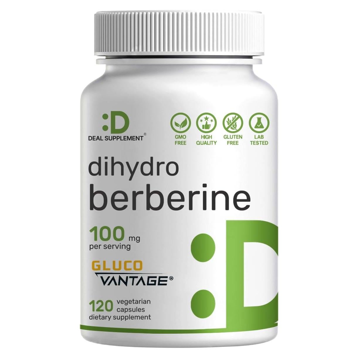 Dihidroberberina 100mg Deal Supplement 120 Cápsulas Veganas
