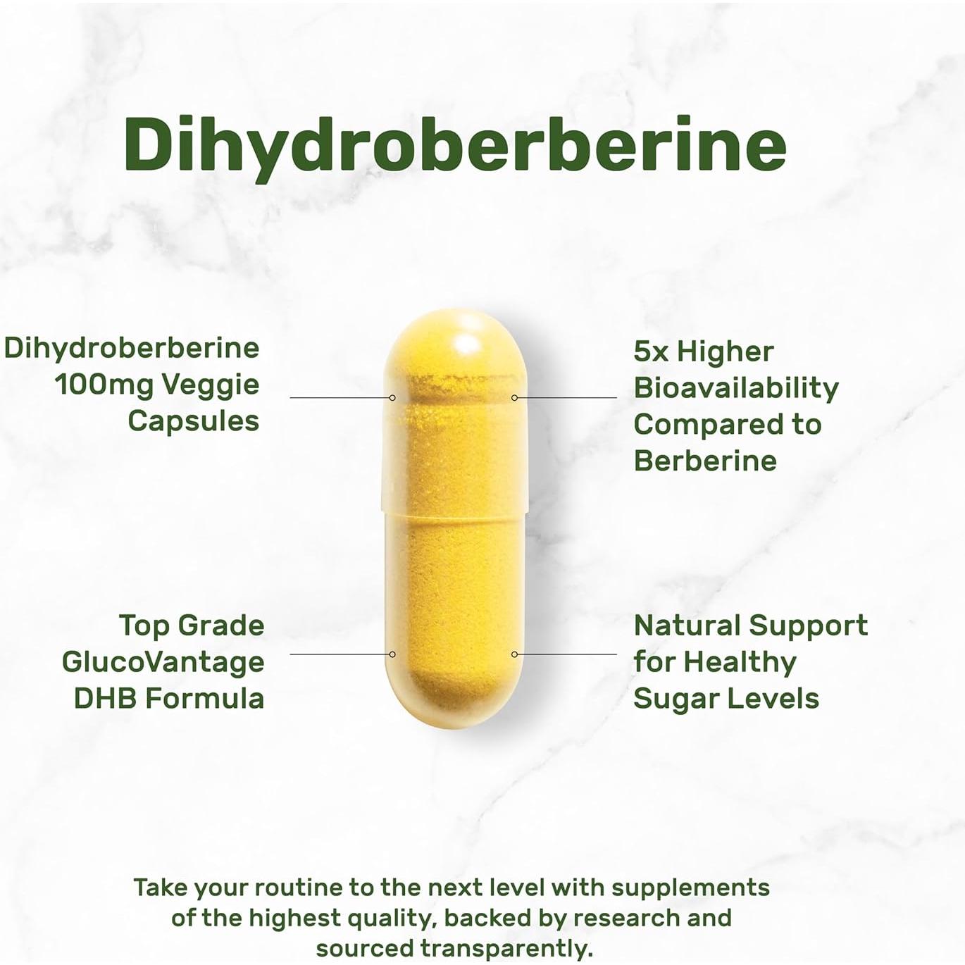 Dihidroberberina 100mg Deal Supplement 120 Cápsulas Veganas