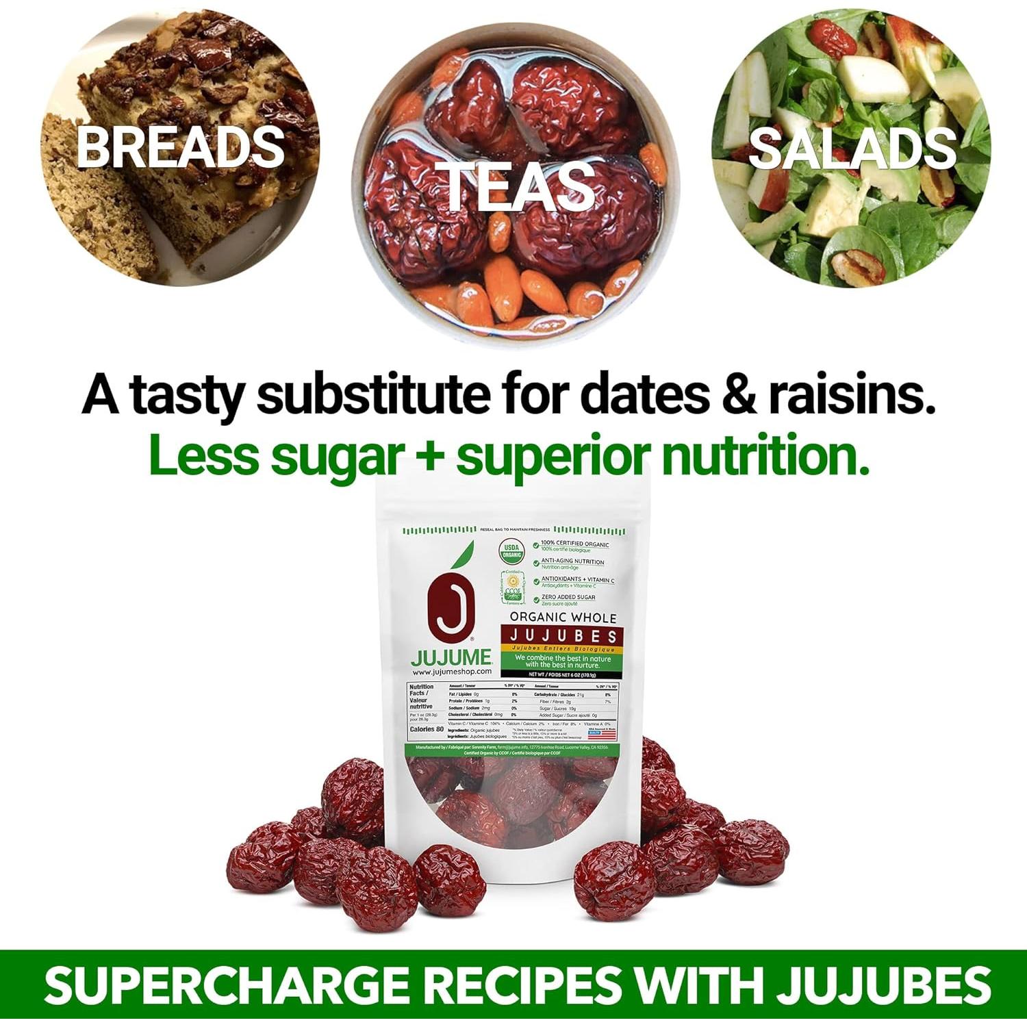 Jujubes Orgánicos JUJUME 170g - Superalimento Natural