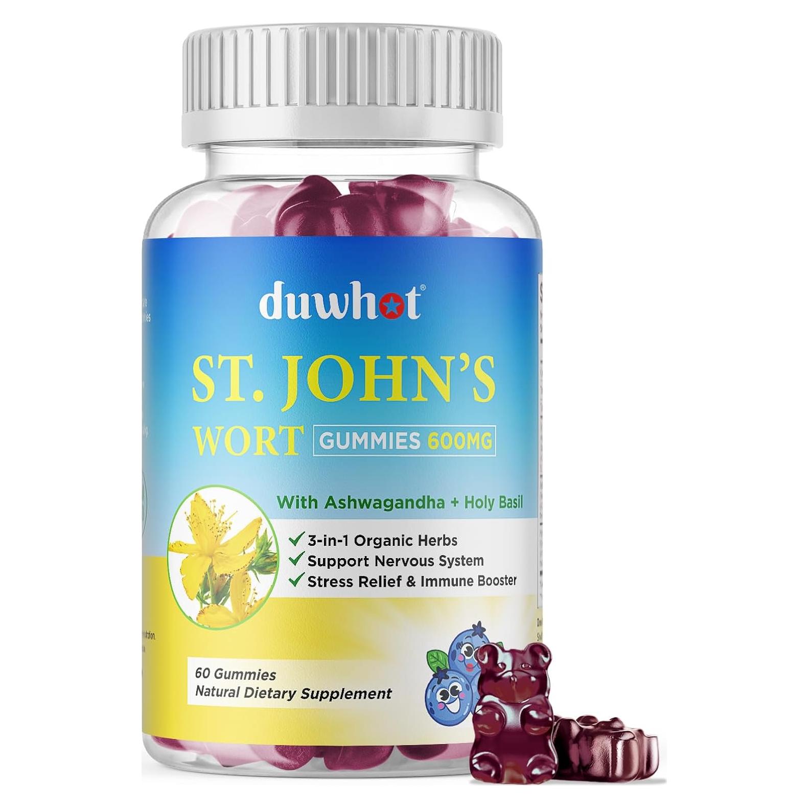 Gomitas de Hierba de San Juan 600mg duwhot - 60 unidades