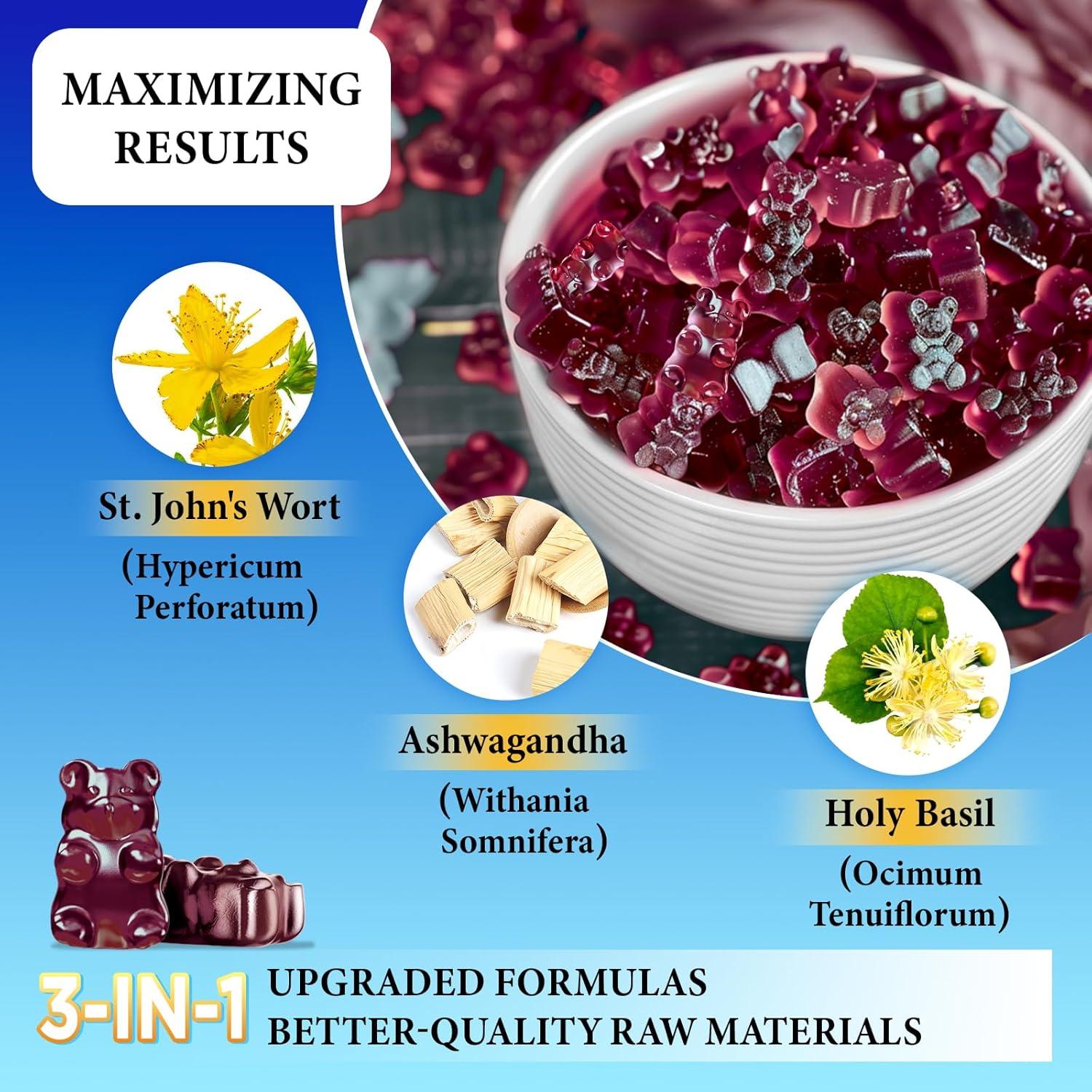 Gomitas de Hierba de San Juan 600mg duwhot - 60 unidades