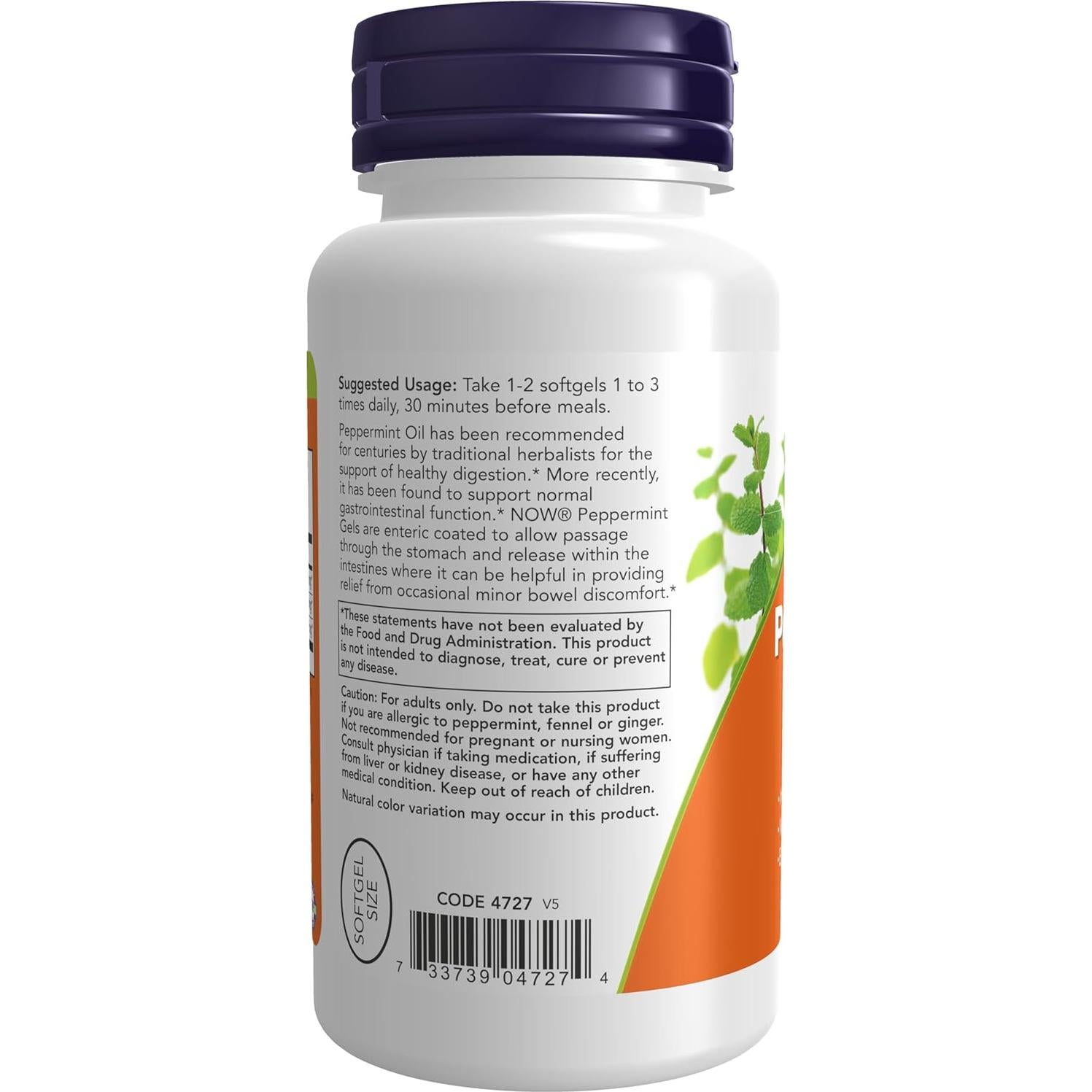 Geles de Menta NOW Foods 90 Unidades - Soporte Digestivo