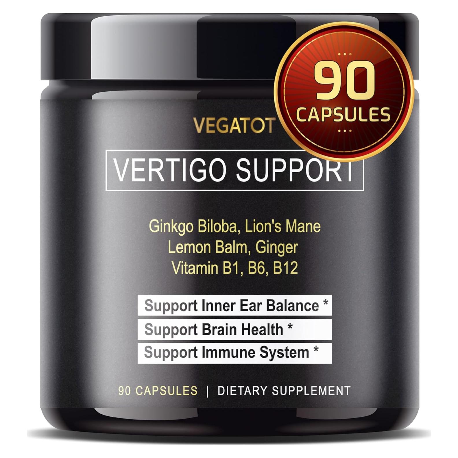 Suplemento Vegatot para Vértigo con Ginkgo Biloba y Vitaminas B