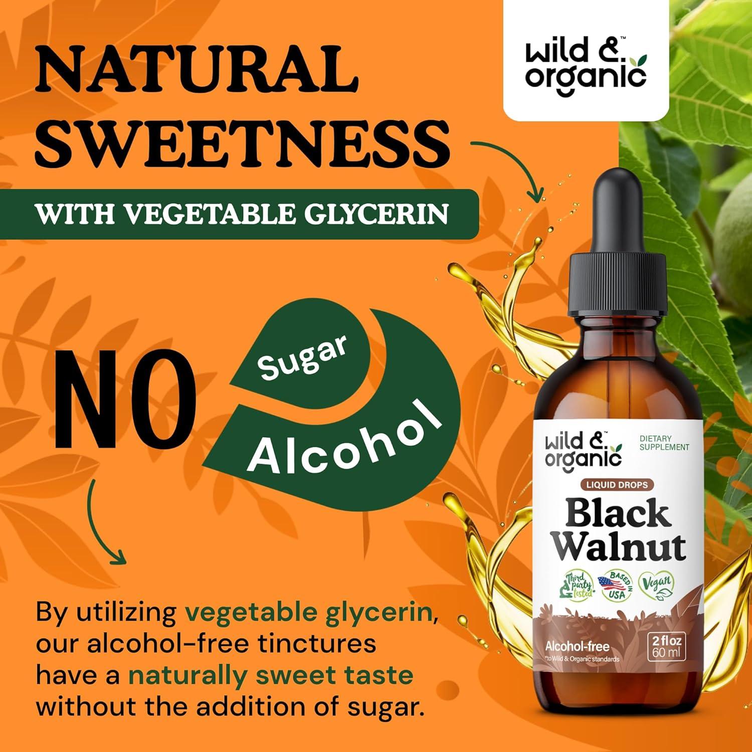 Tintura de Nogal Negro Silvestre y Orgánico 59 ml - Detox Digestivo