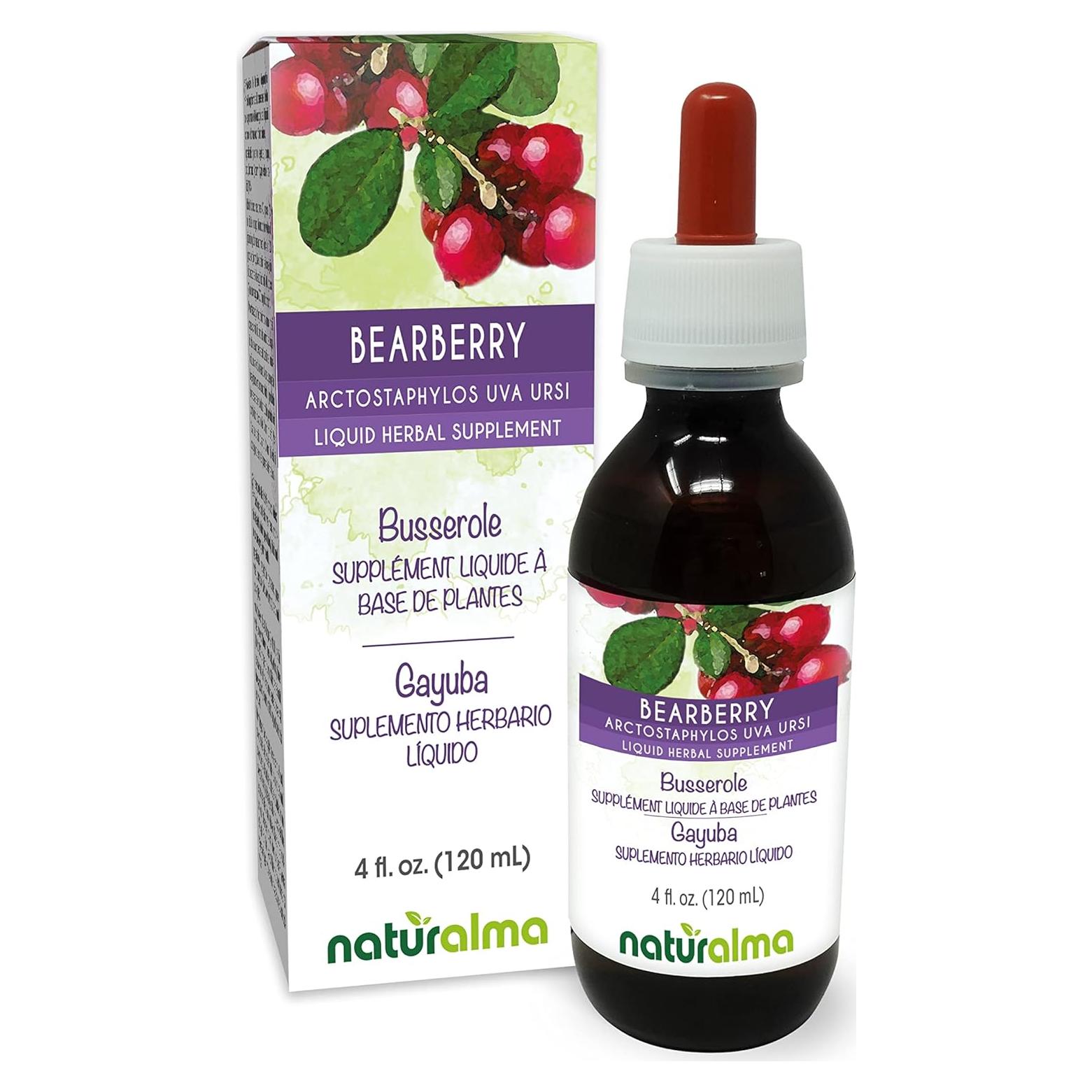 Tinte de hoja de Bearberry Naturalma 118 ml - Suplemento herbal