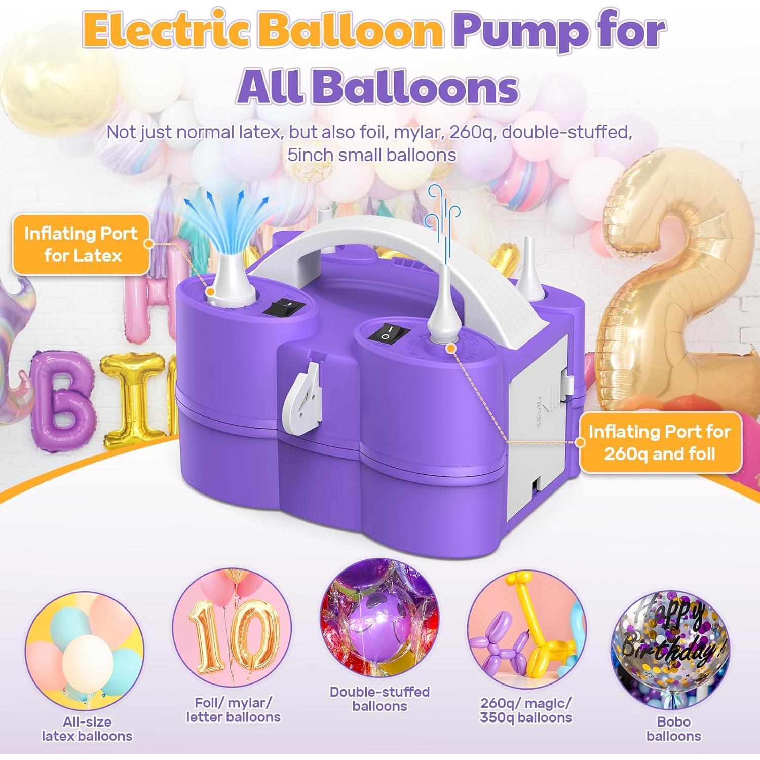 Bomba de aire eléctrica 3 en 1 Keaibuding 1.12 kg inflador