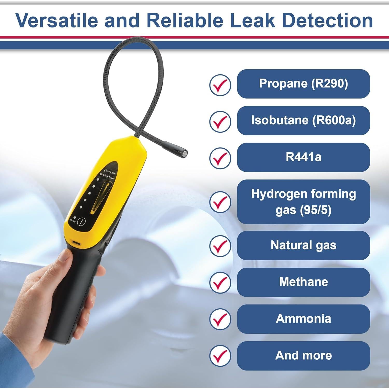 Detector de Gas Combustible Inficon 718-202-G1 Precisión 5 PPM
