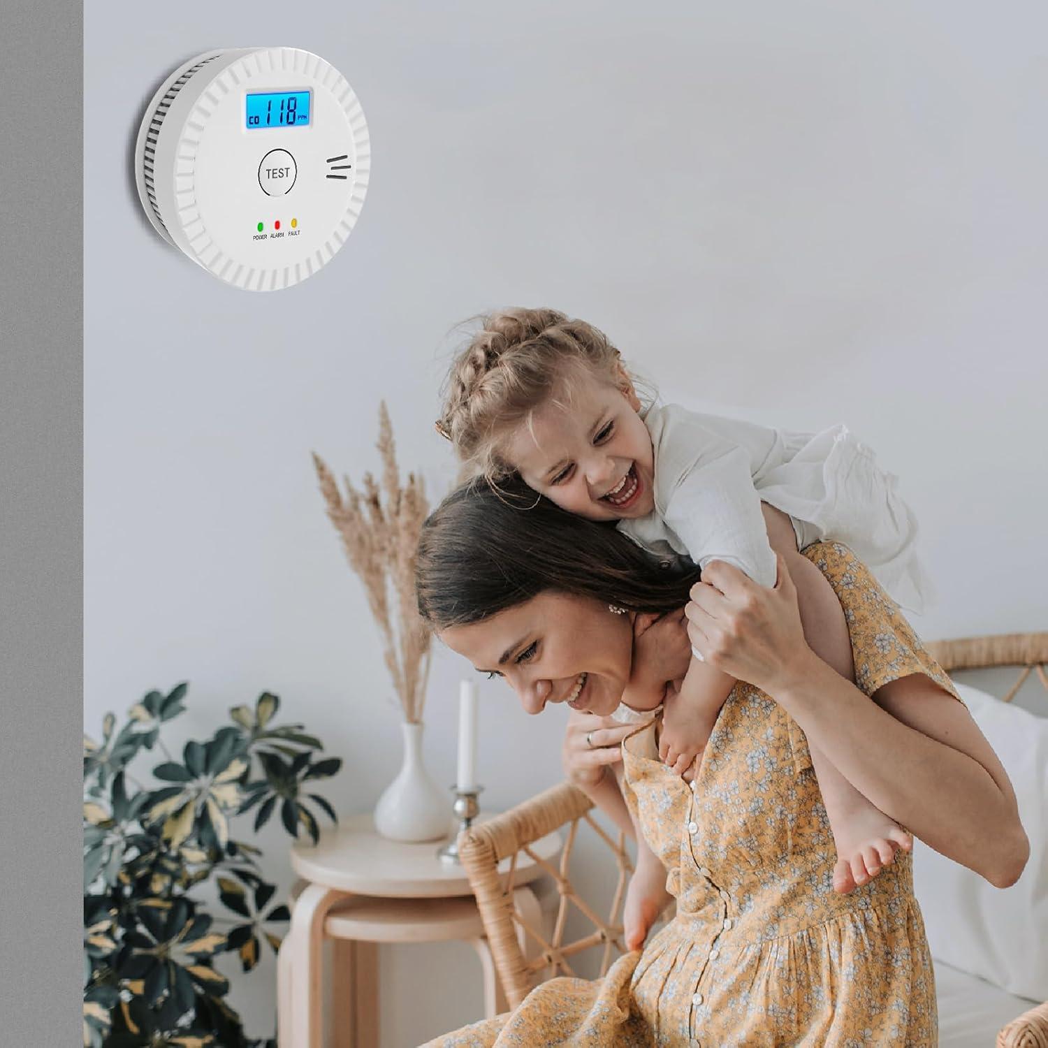 Detector de Humo y Monóxido de Carbono OLUNCLE 2 en 1