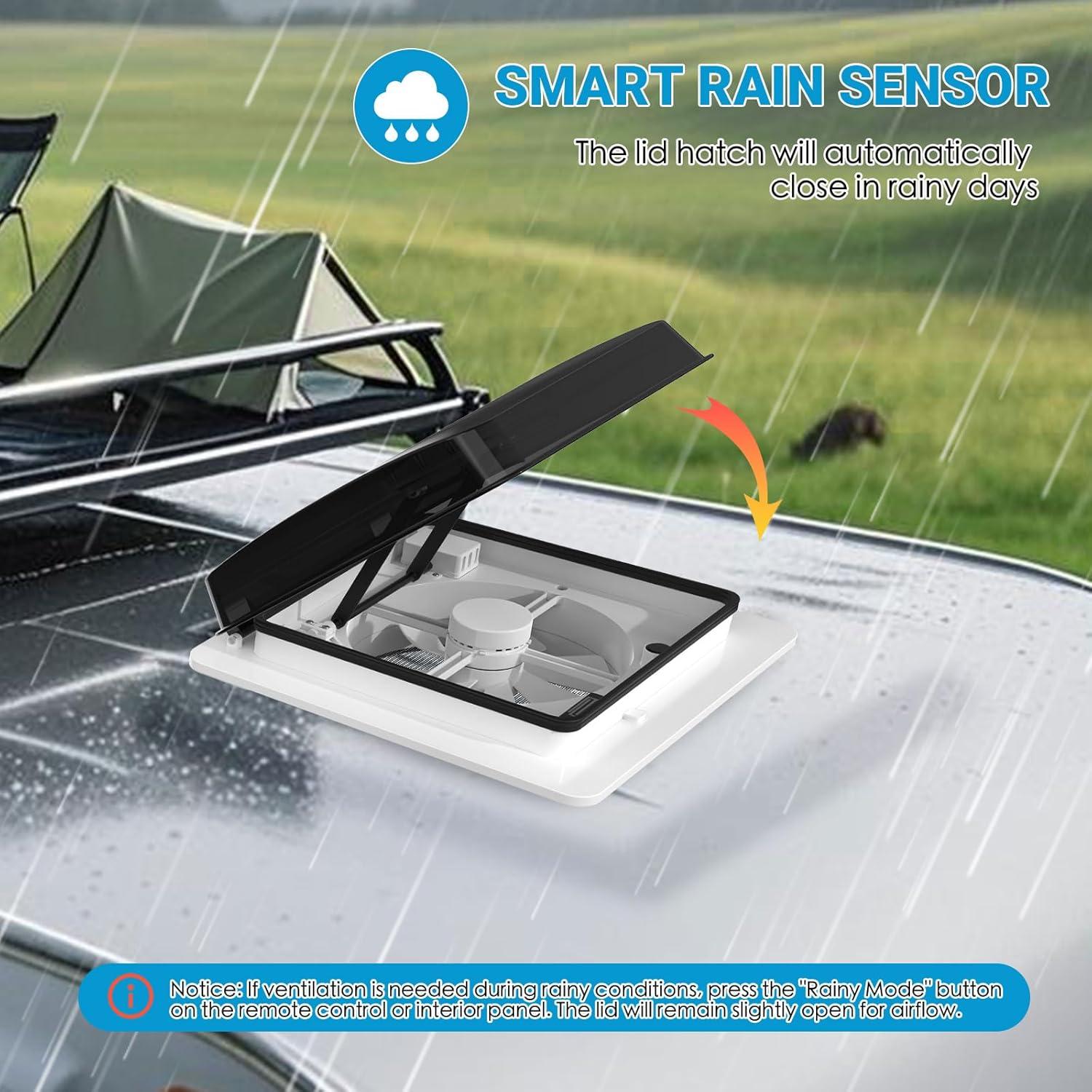 Ventilador de Techo RV 2012 FR360 12V Ultra Silencioso 14"