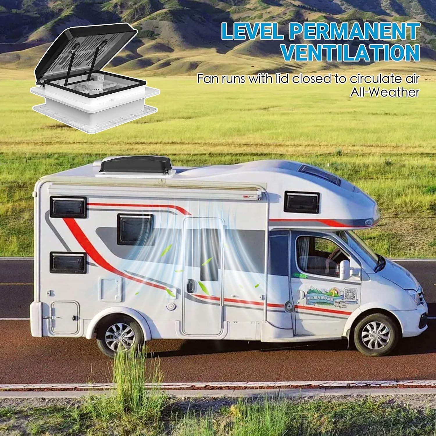 Ventilador de Techo RV 2012 FR360 12V Ultra Silencioso 14"