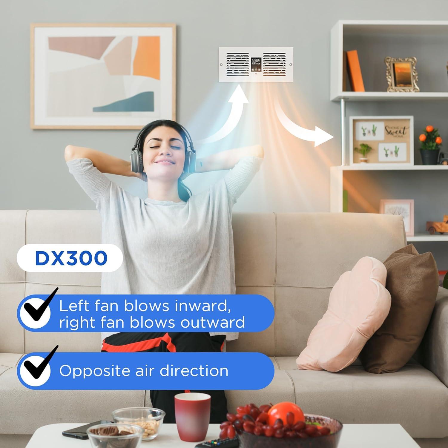 Ventilador de Transferencia de Aire Coliah Jeeasden DX300 300 CFM