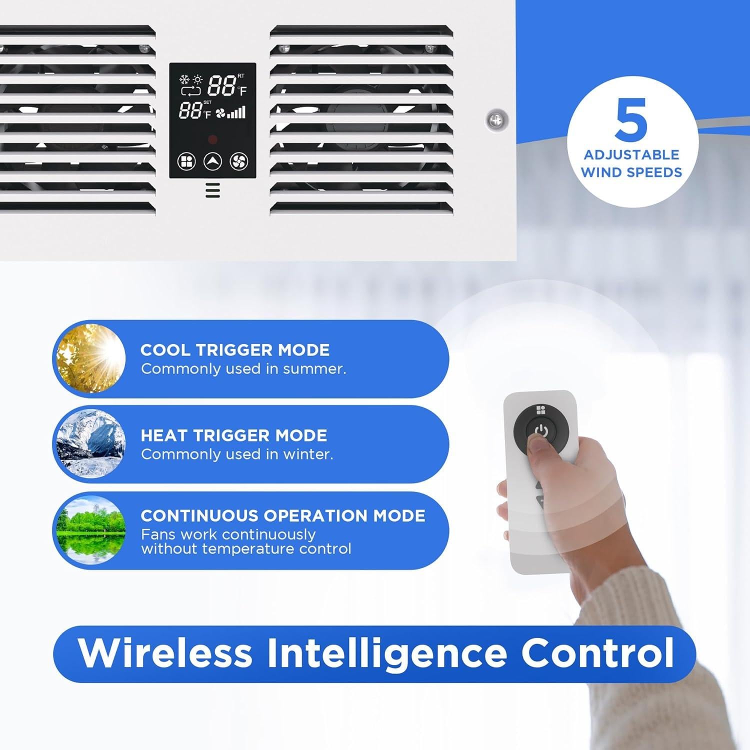 Ventilador de Transferencia de Aire Coliah Jeeasden DX300 300 CFM