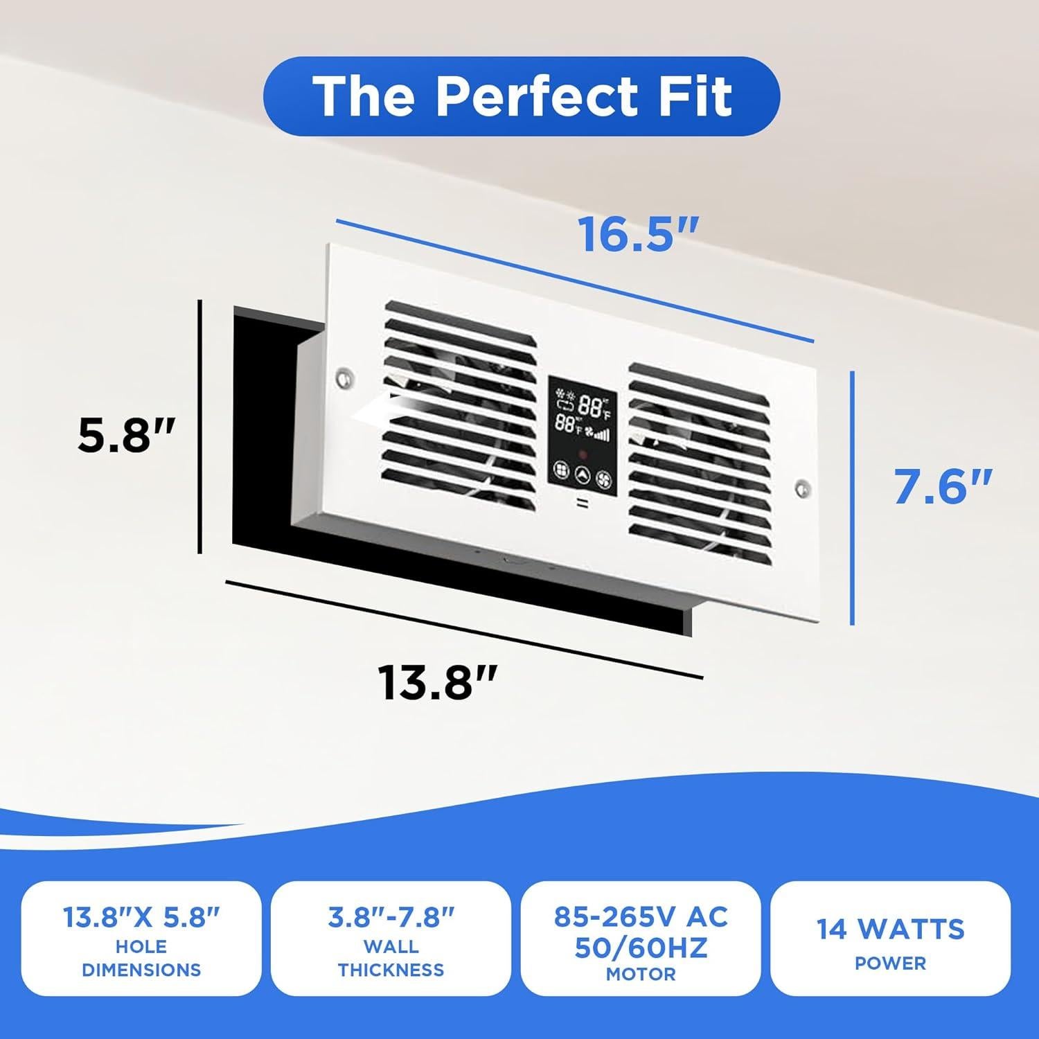 Ventilador de Transferencia de Aire Coliah Jeeasden DX300 300 CFM