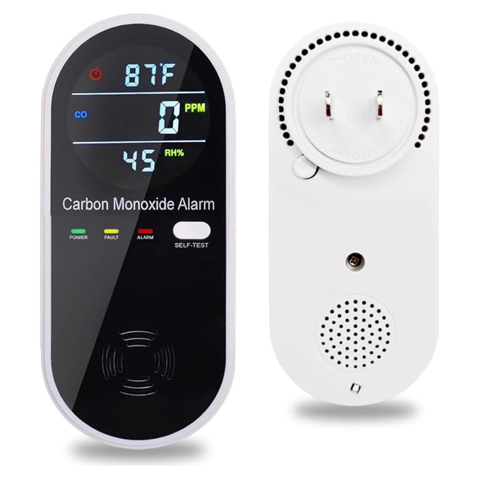 Detector de Monóxido de Carbono KH Alert Enchufable con LCD